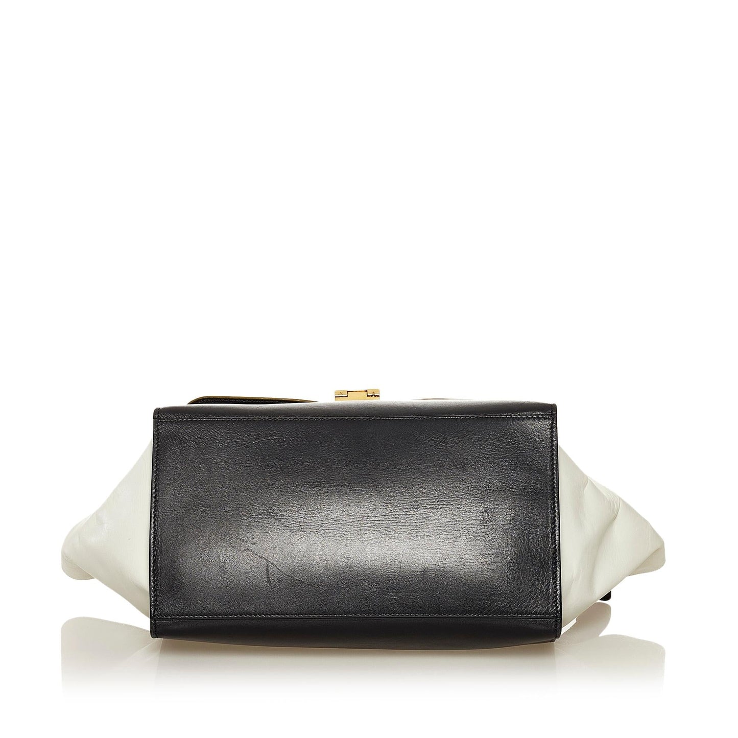 Celine Trapeze Tricolor Leather Satchel (SHG-uaApQA)