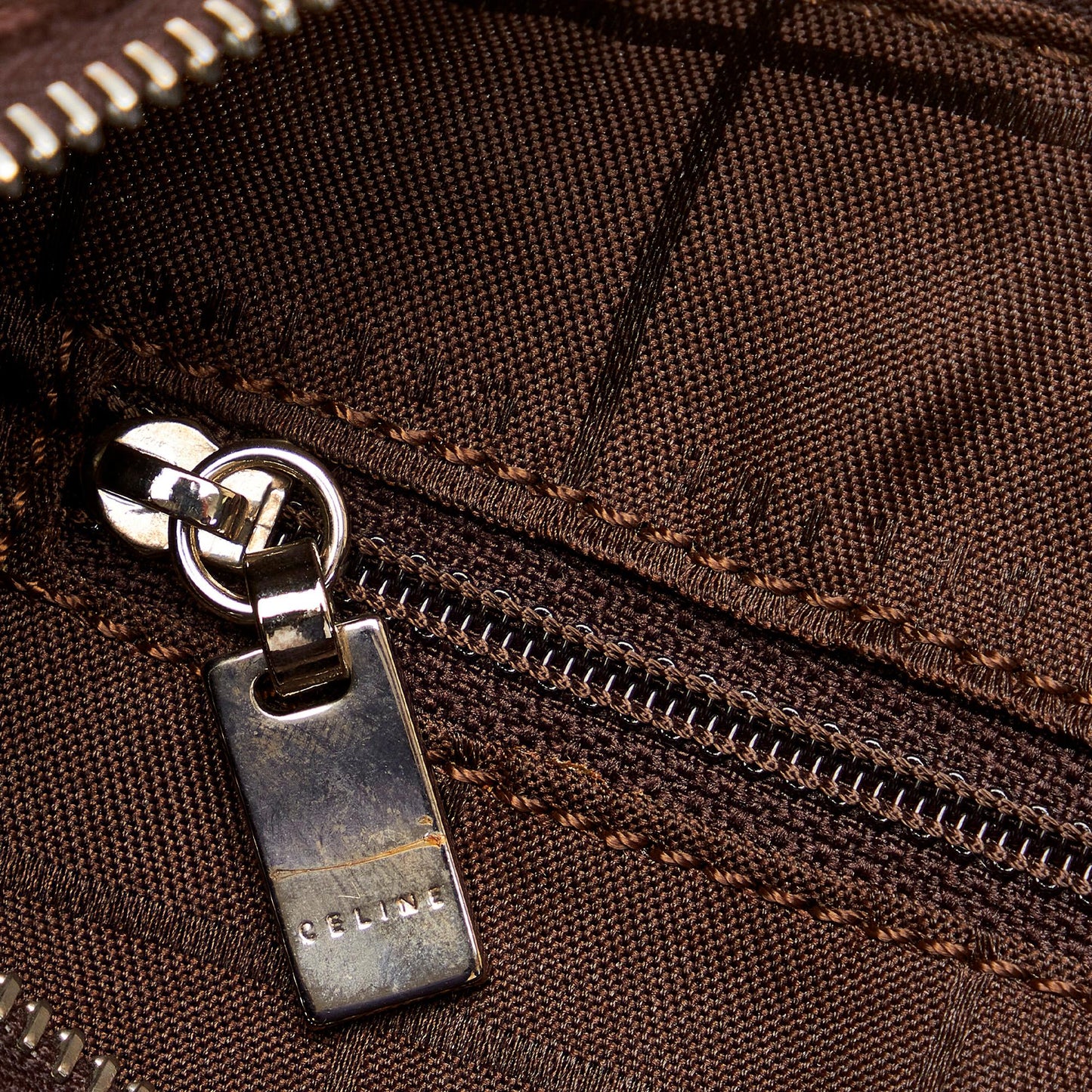 Celine Vintage Barrel Bag Embossed Suede Medium (SHG-Y8CjZx)