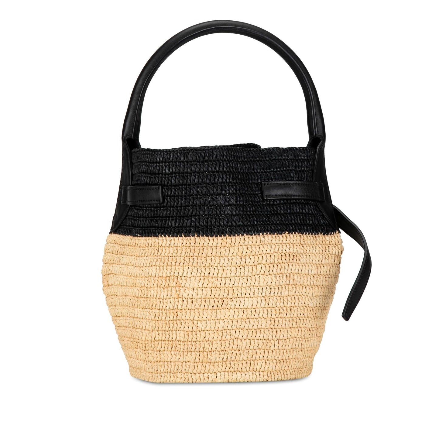 Celine Woven Raffia Nano Bucket Bag (SHG-LfAT5v)