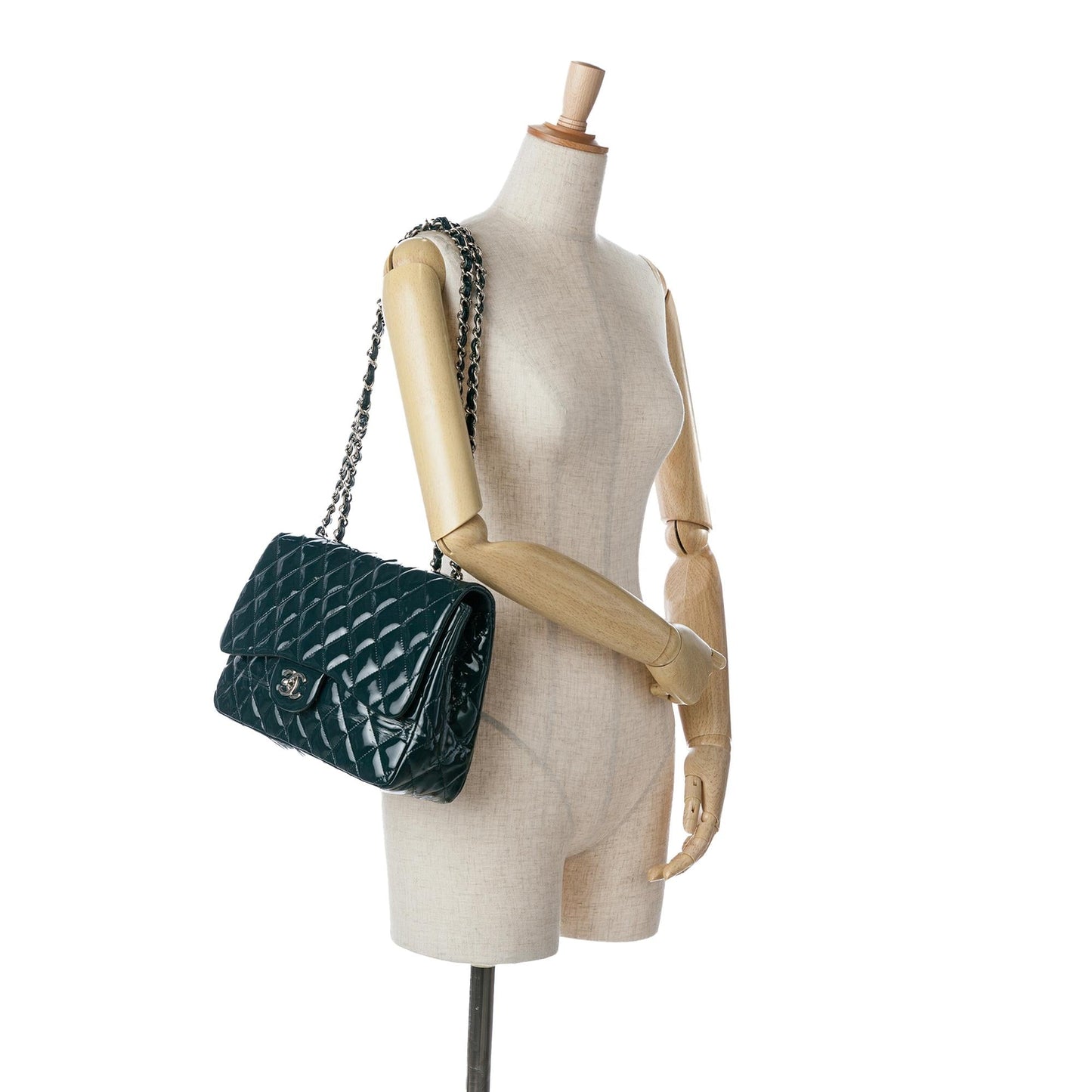 Chanel Jumbo Classic Patent Double Flap (SHG-7gpVN1)