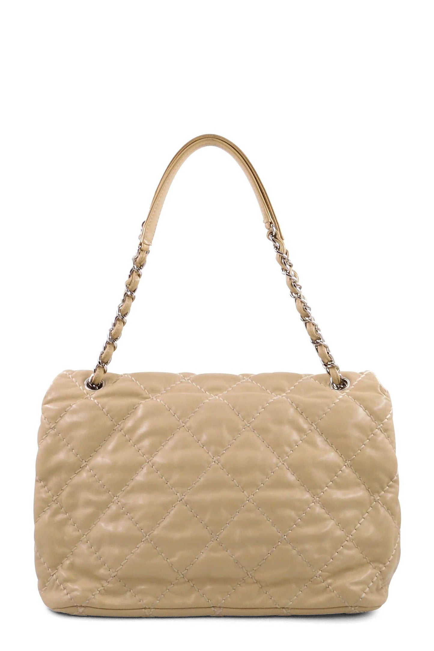 Love Me Tender Medium Flap Bag Beige