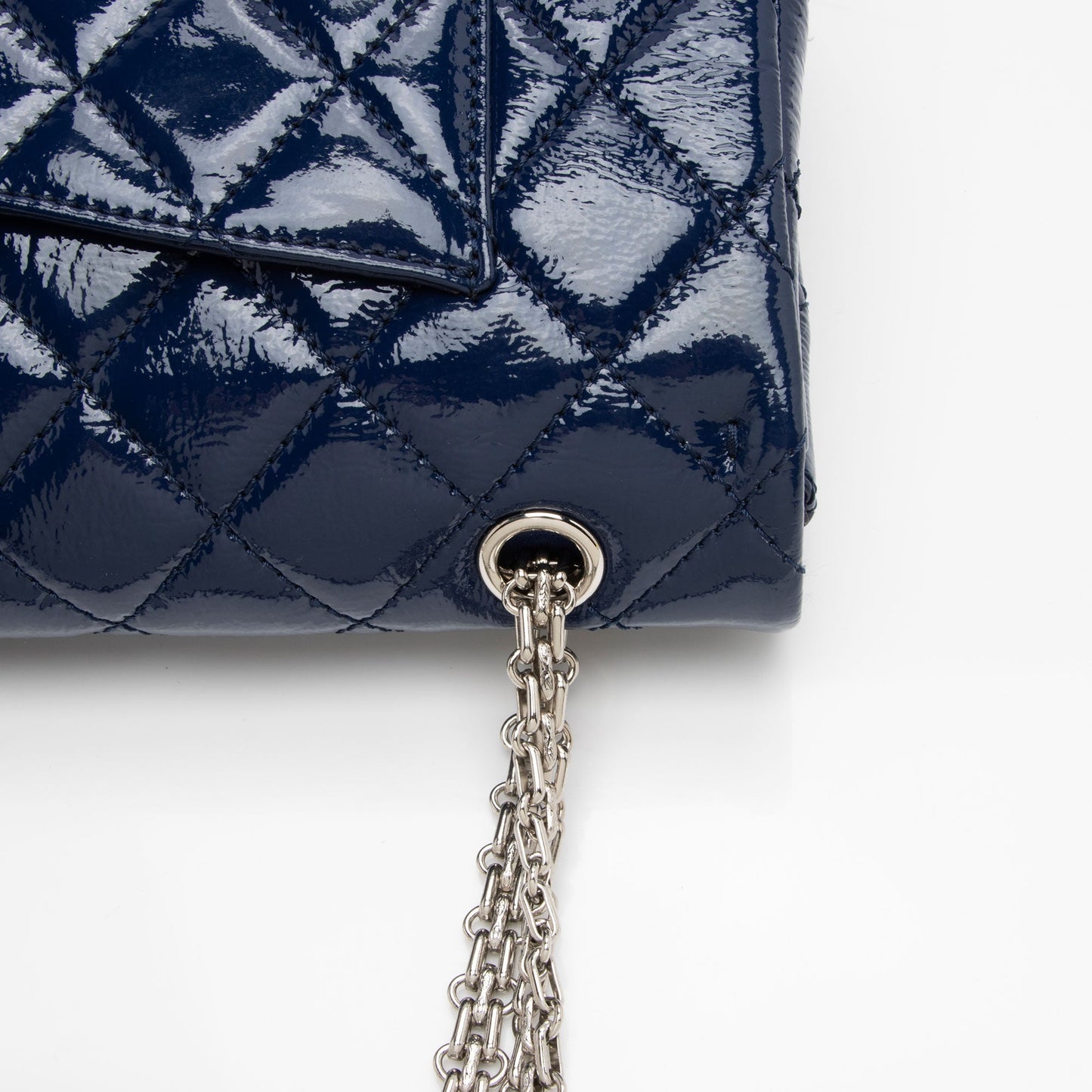 Chanel Patent Leather Calfskin Reissue 227 Double Flap Bag (SHF-RipkU7)