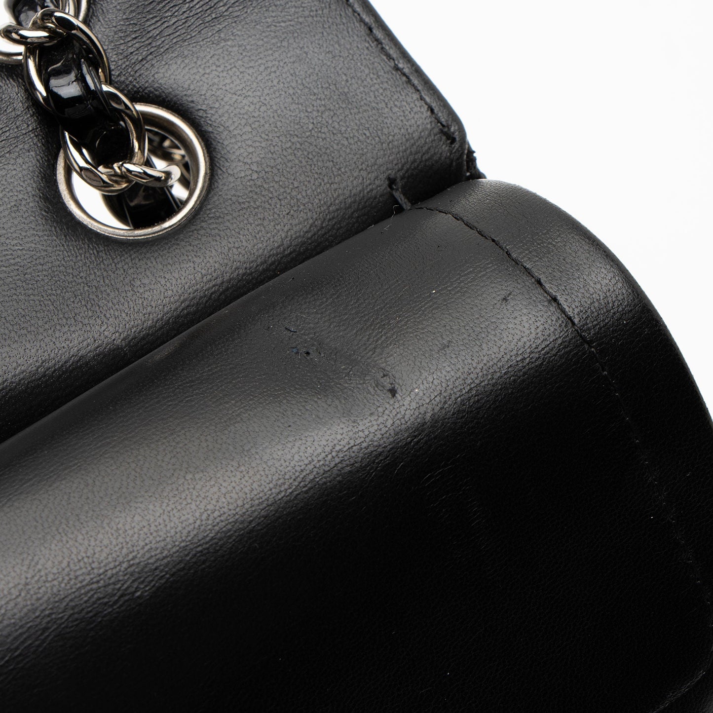 Chanel Patent Leather Classic Medium Double Flap Bag (SHF-XaMpG8)