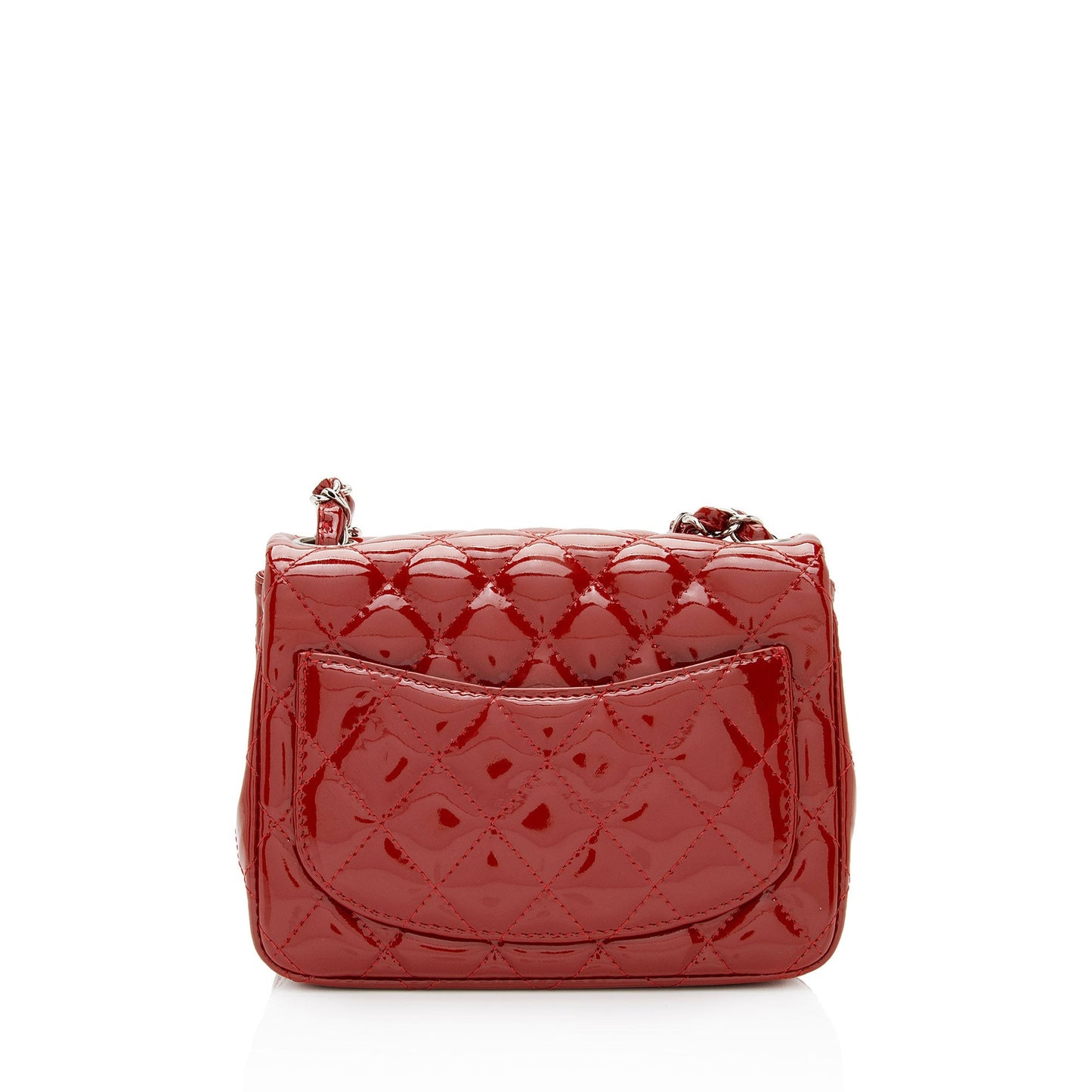 Chanel Patent Leather Classic Square Mini Flap Bag (SHF-XYG7aO)