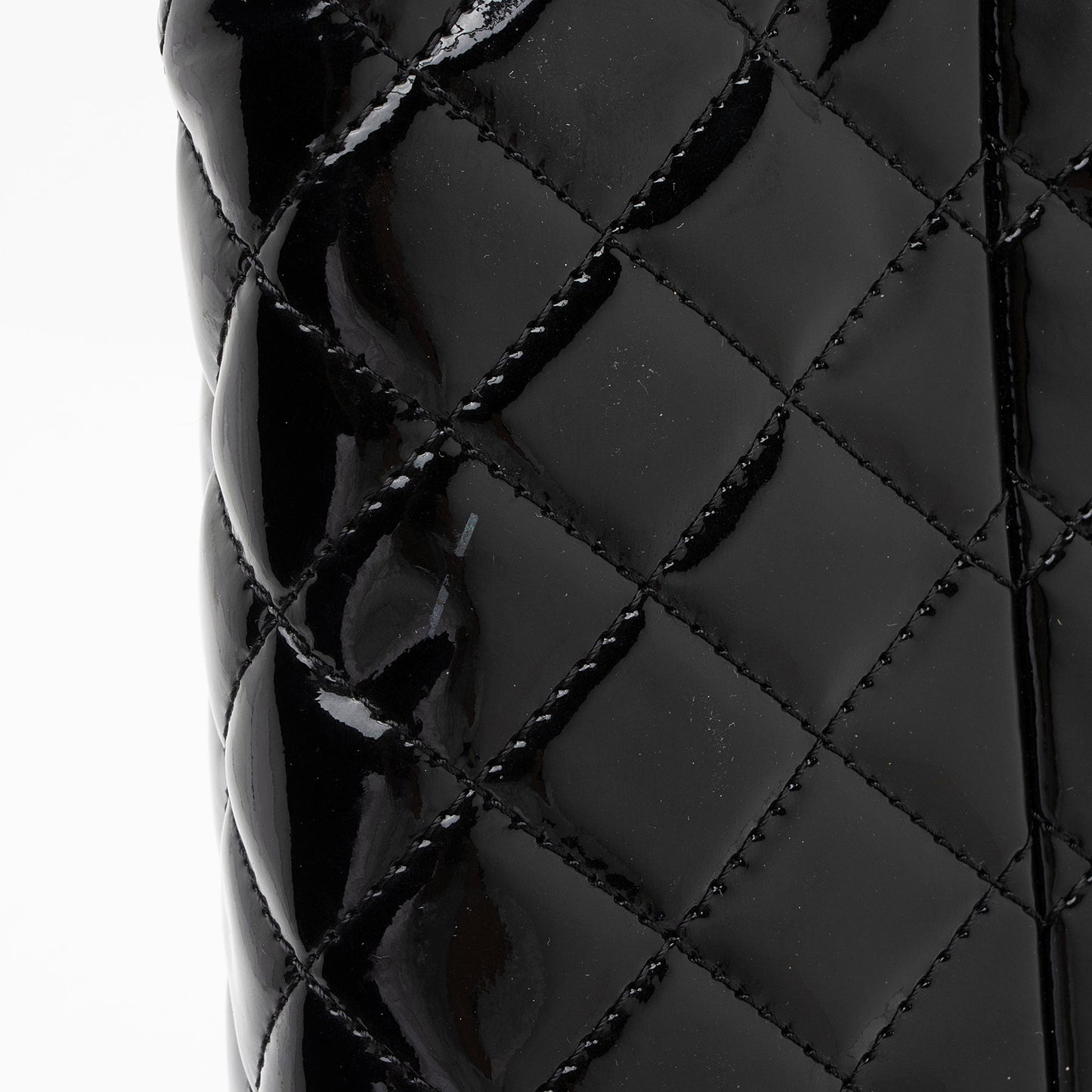 Chanel Patent Leather Just Mademoiselle Bowler Bag (SHF-HYGAdd)