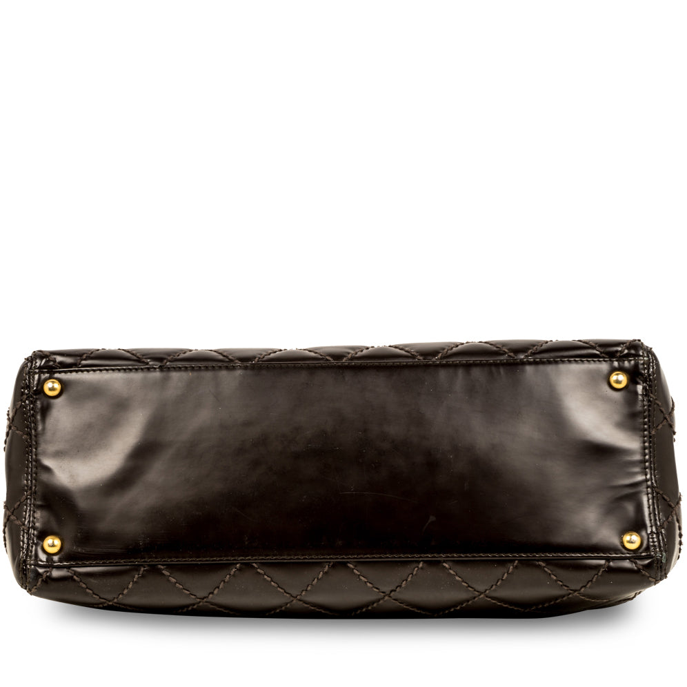 Chanel Vintage Quilted Shopping Tote