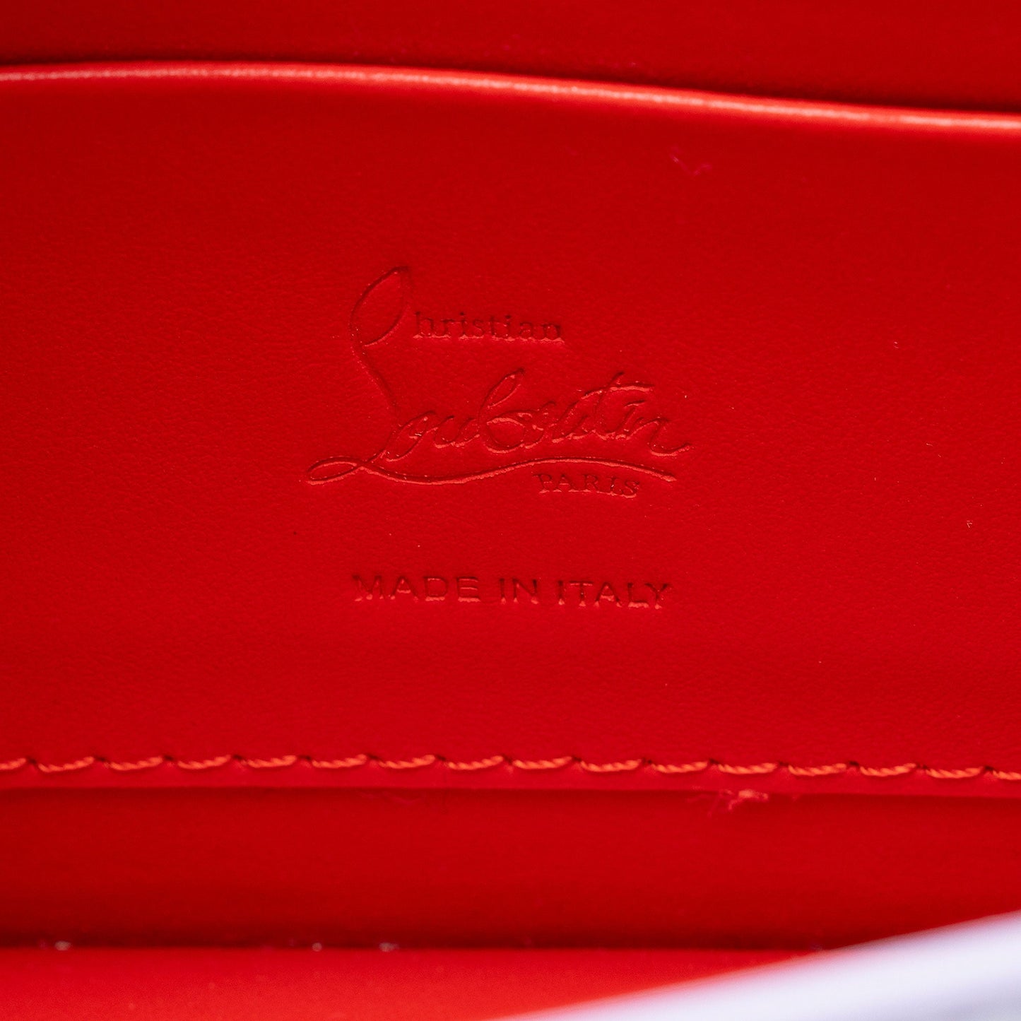 Christian Louboutin Embellished Patent Leather Loubi54 Clutch (SHF-fLxqB7)