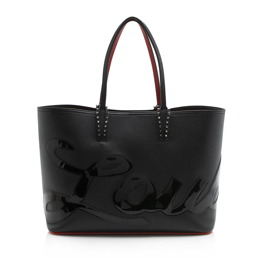 Christian Louboutin Leather Cabata Logo Tote (SHF-11905)