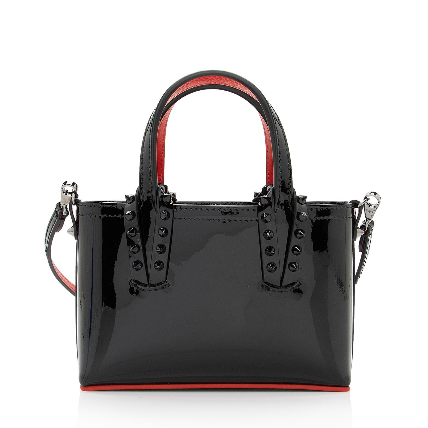 Christian Louboutin Patent Leather Cabata Mini Tote (SHF-JPmRvx)