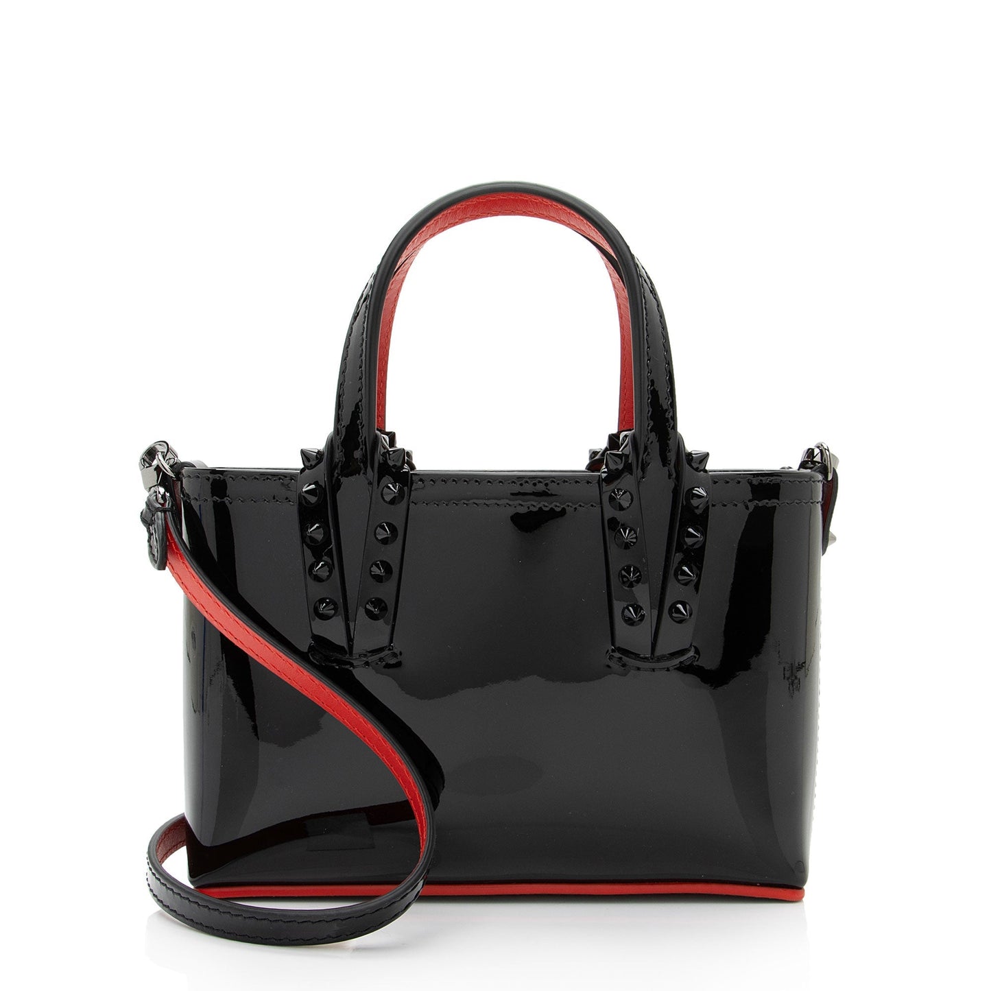Christian Louboutin Patent Leather Cabata Mini Tote (SHF-JPmRvx)