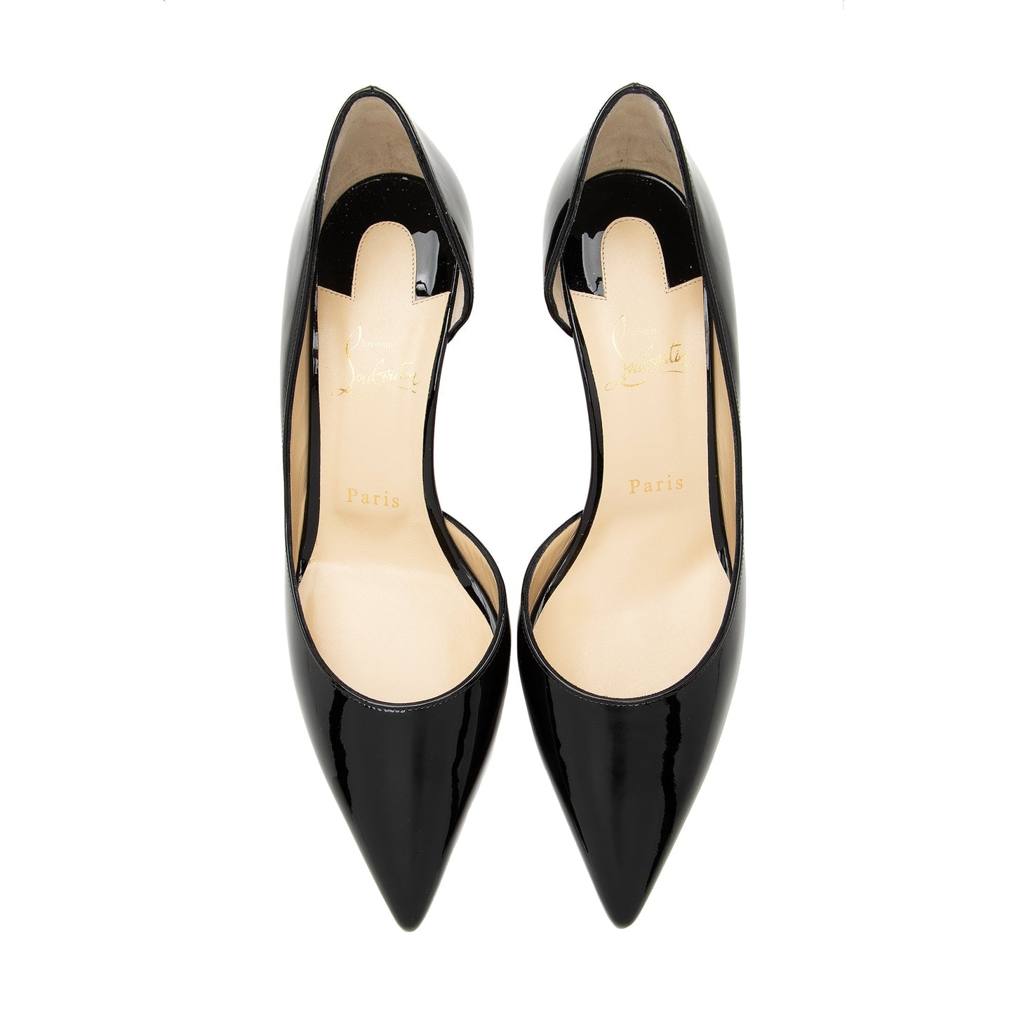 Christian Louboutin Patent Leather Iriza Pumps - Size 9.5 / 39.5 (SHF-22730)