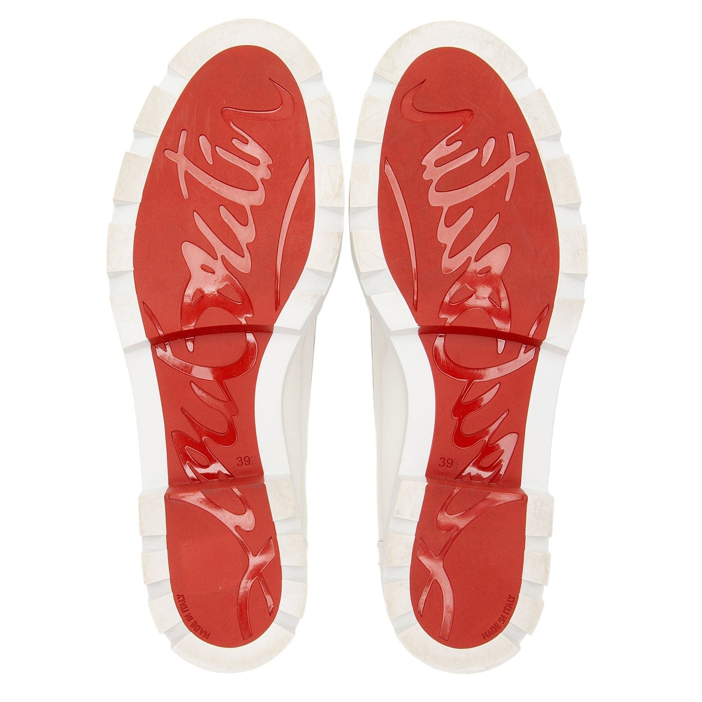Christian Louboutin Patent Leather Lock Woody Loafers - Size 9.5 / 39.5 (SHF-euMByt)
