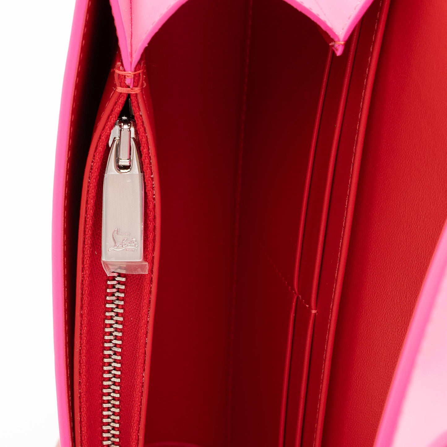 Christian Louboutin Patent Leather Loubi154 Chain Wallet (SHF-iRyKJP)
