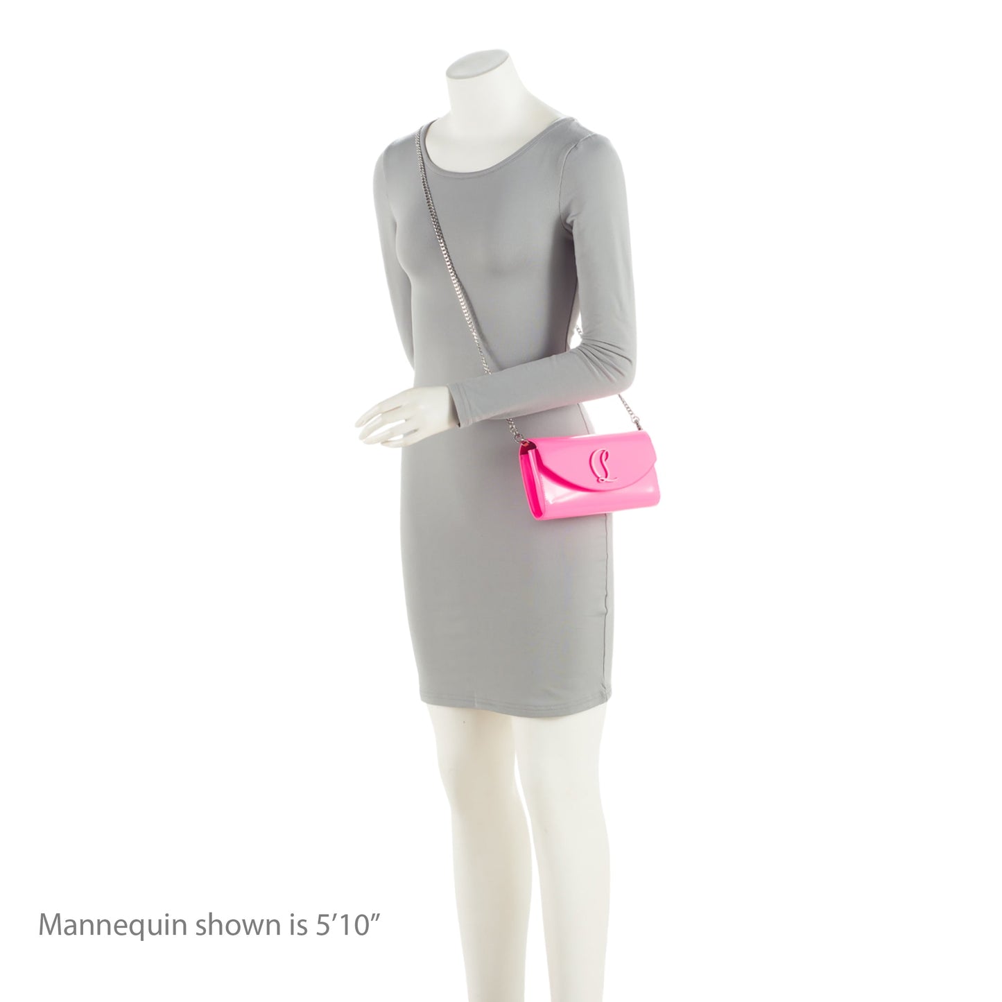 Christian Louboutin Patent Leather Loubi154 Chain Wallet (SHF-iRyKJP)