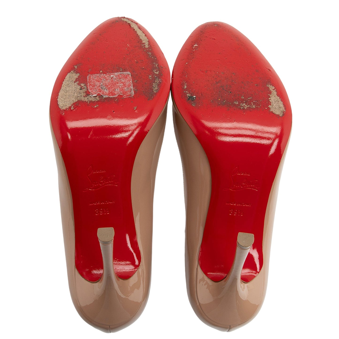 Christian Louboutin Patent Leather Merci Allen 100mm Pumps - Size 9.5 / 39.5 (SHF-q7eia0)