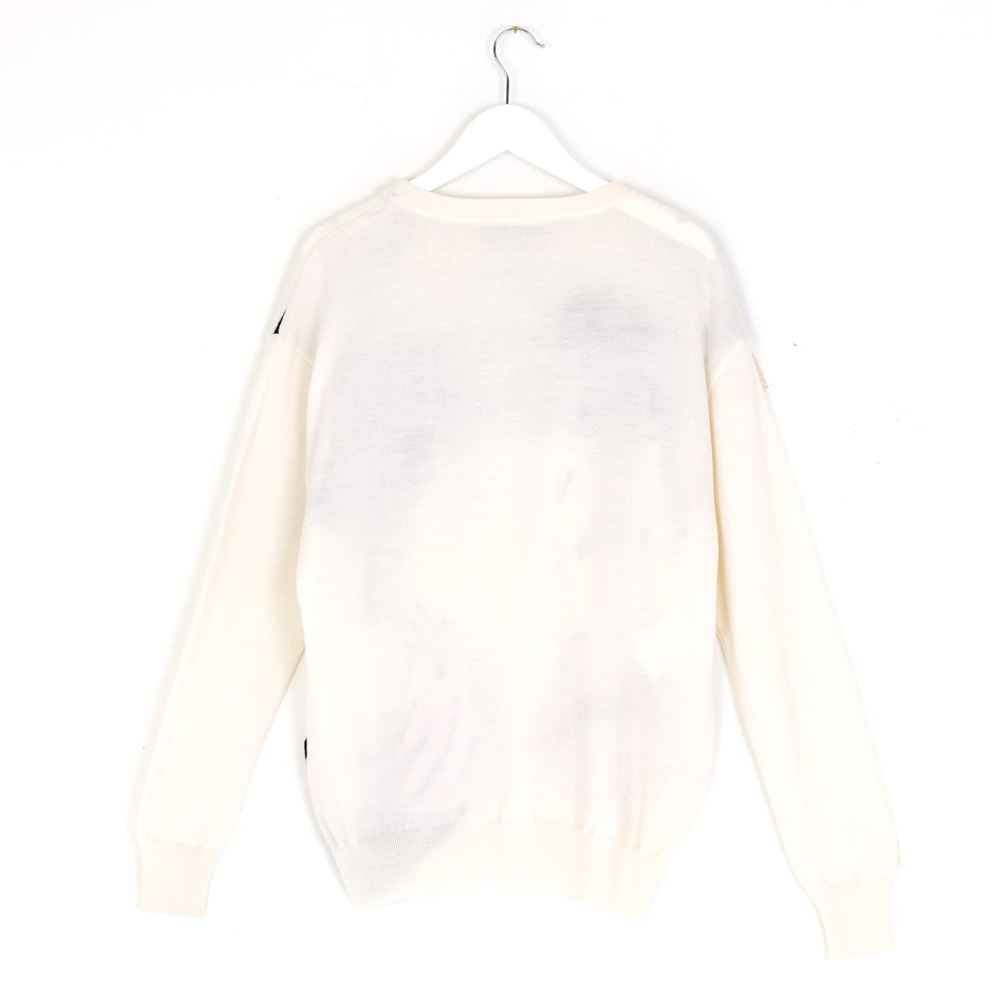 White Pop Art Knitted Sweater