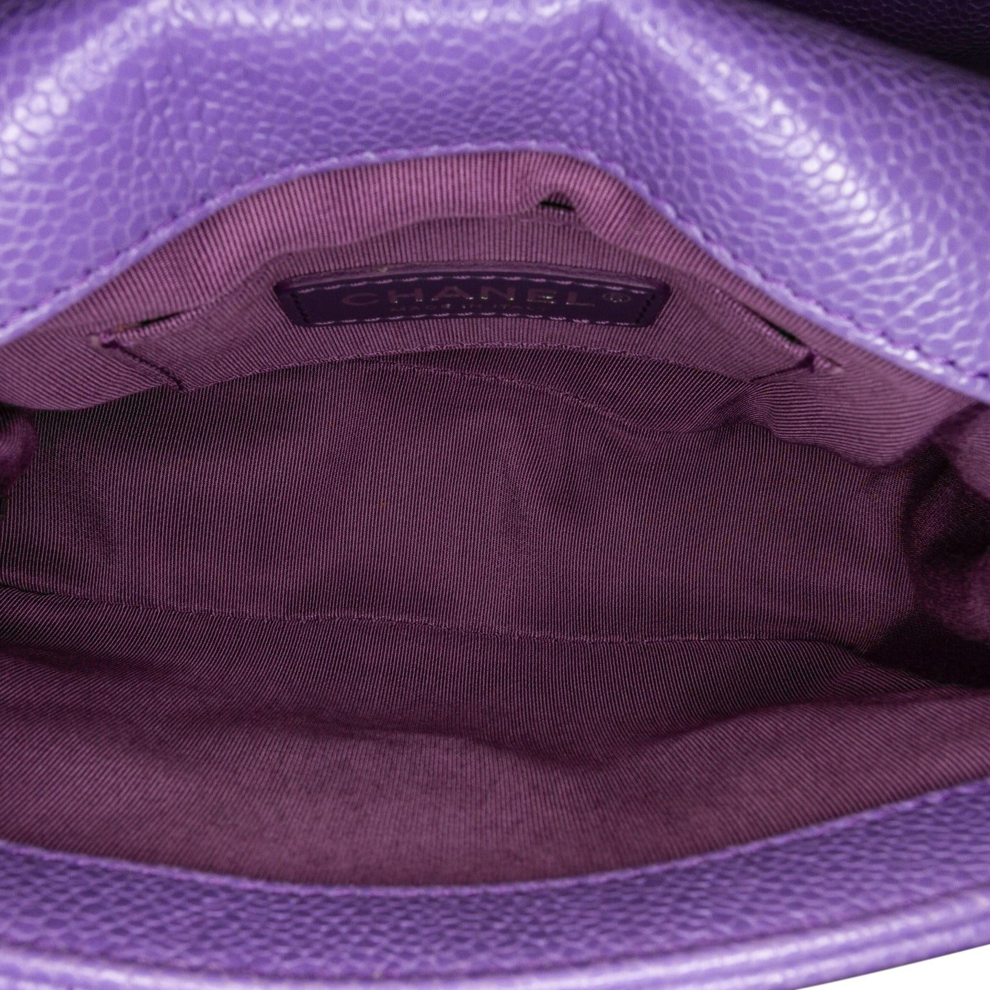 Chanel Incognito Flap Bag Mini Square Purple Caviar
