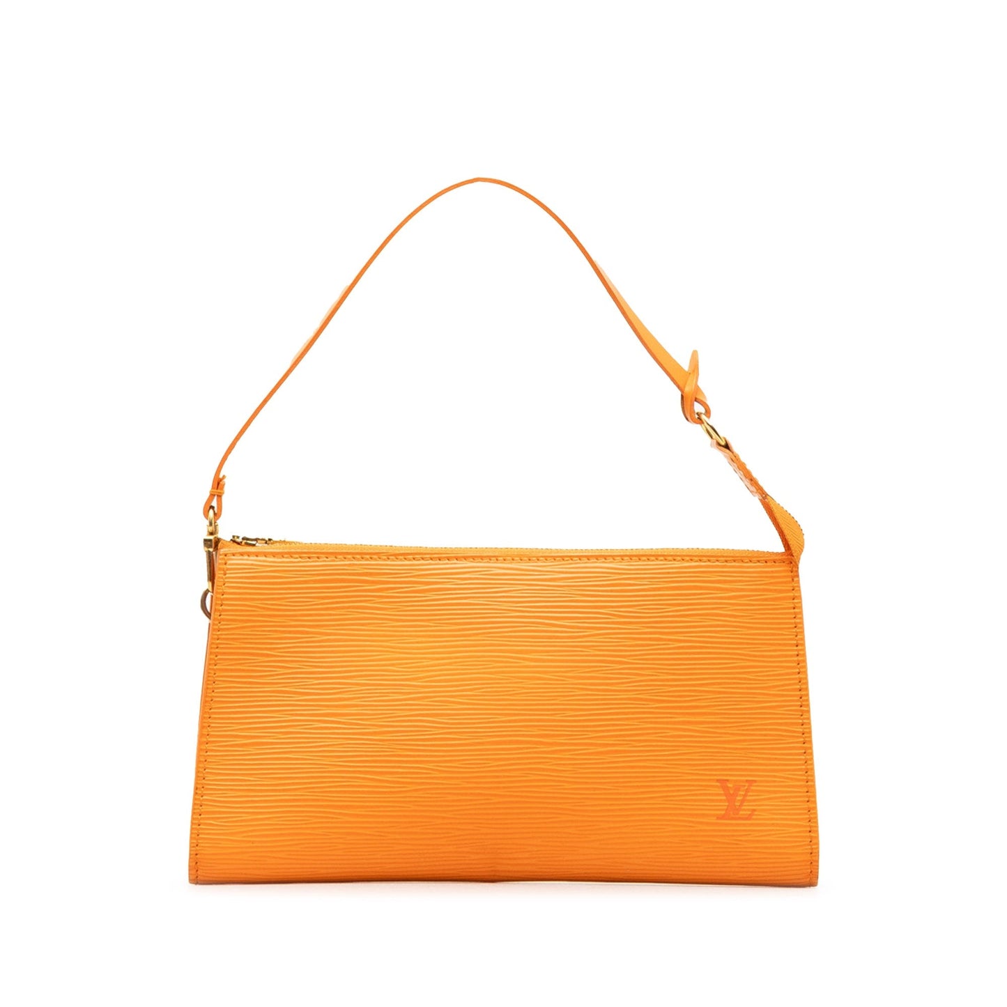 Orange Louis Vuitton Epi Pochette Accessoires Shoulder Bag