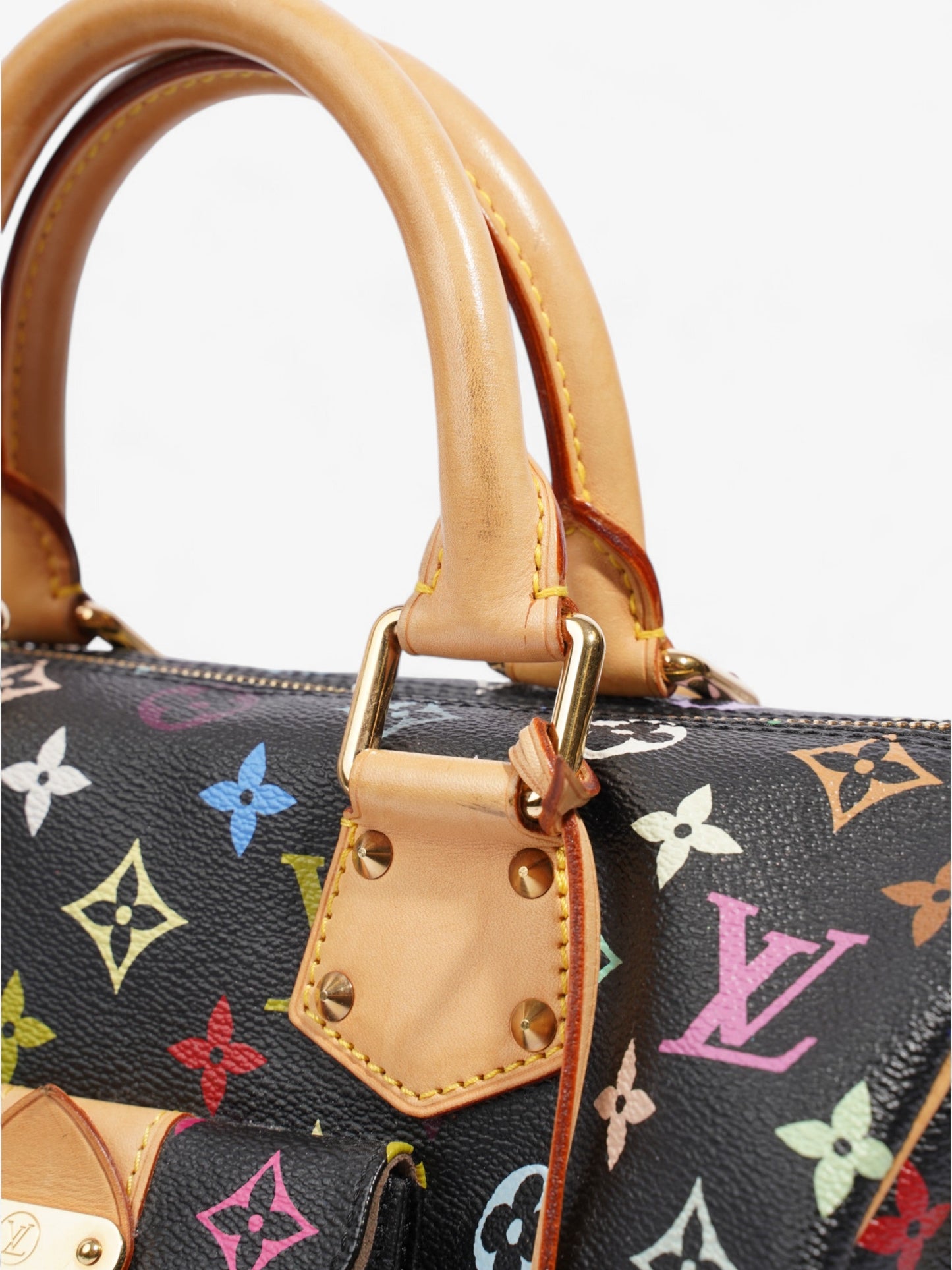 Louis Vuitton x Takashi Murakami Speedy Black / Monogram Multicolour Coated Canvas 30