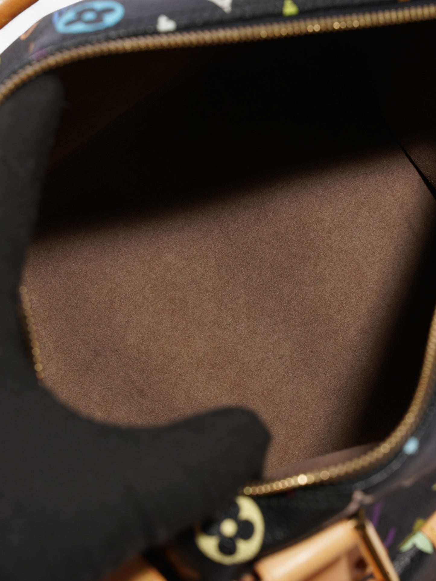 Louis Vuitton x Takashi Murakami Speedy Black / Monogram Multicolour Coated Canvas 30