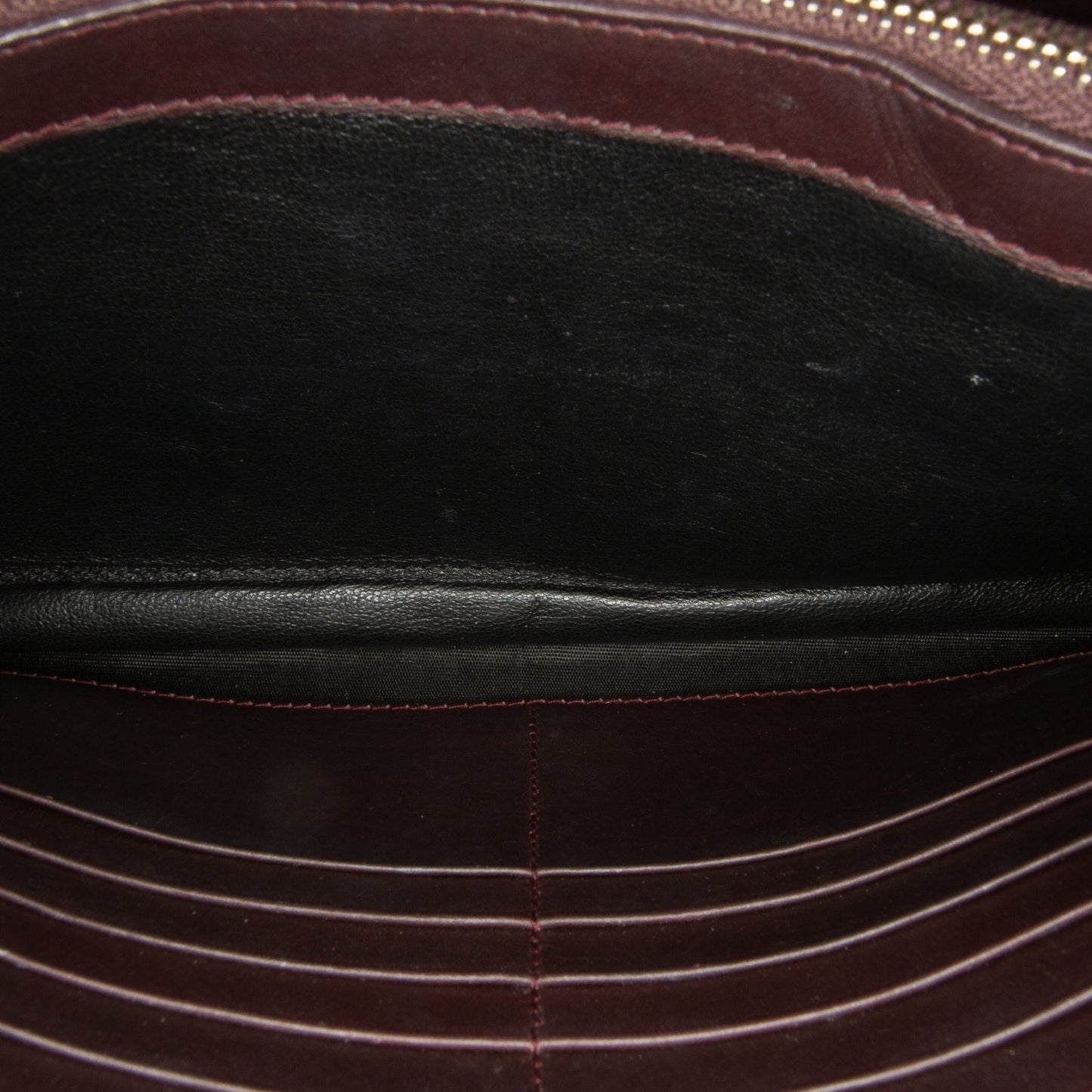 Yves Saint Laurent Chyc Ligne Wallet on Chain Brown