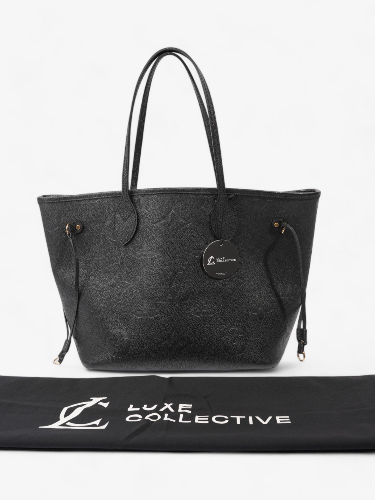 Louis Vuitton Neverfull Black Empreinte Leather MM