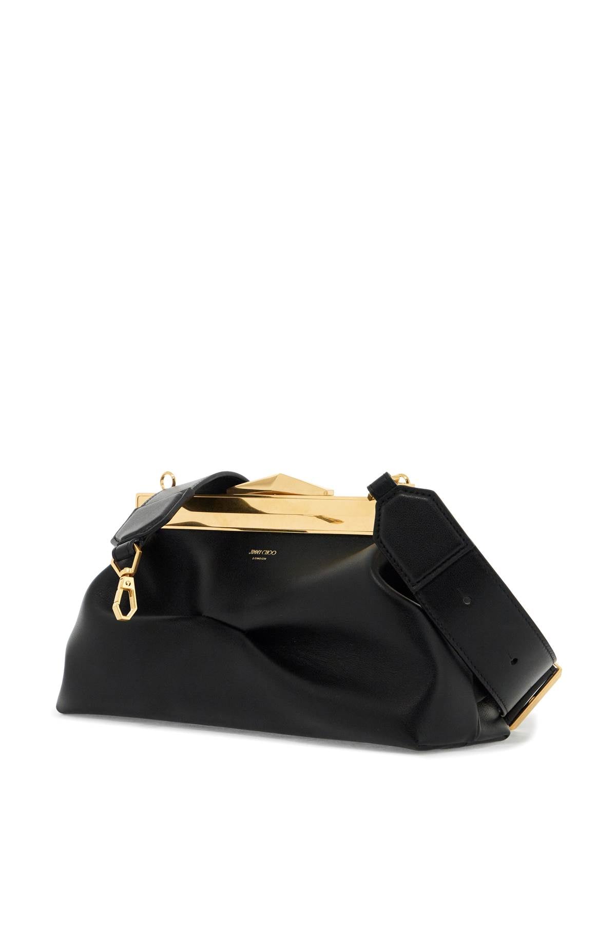 Jimmy Choo Leather Diamond Frame Clutch Women