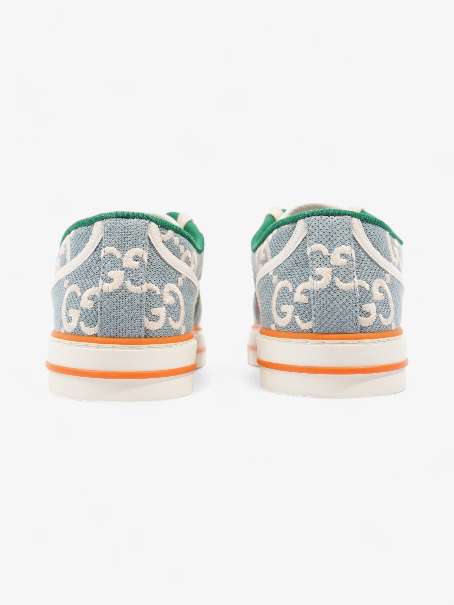 Gucci Tennis 1977 Light Blue / Orange Canvas EU 41 UK 8