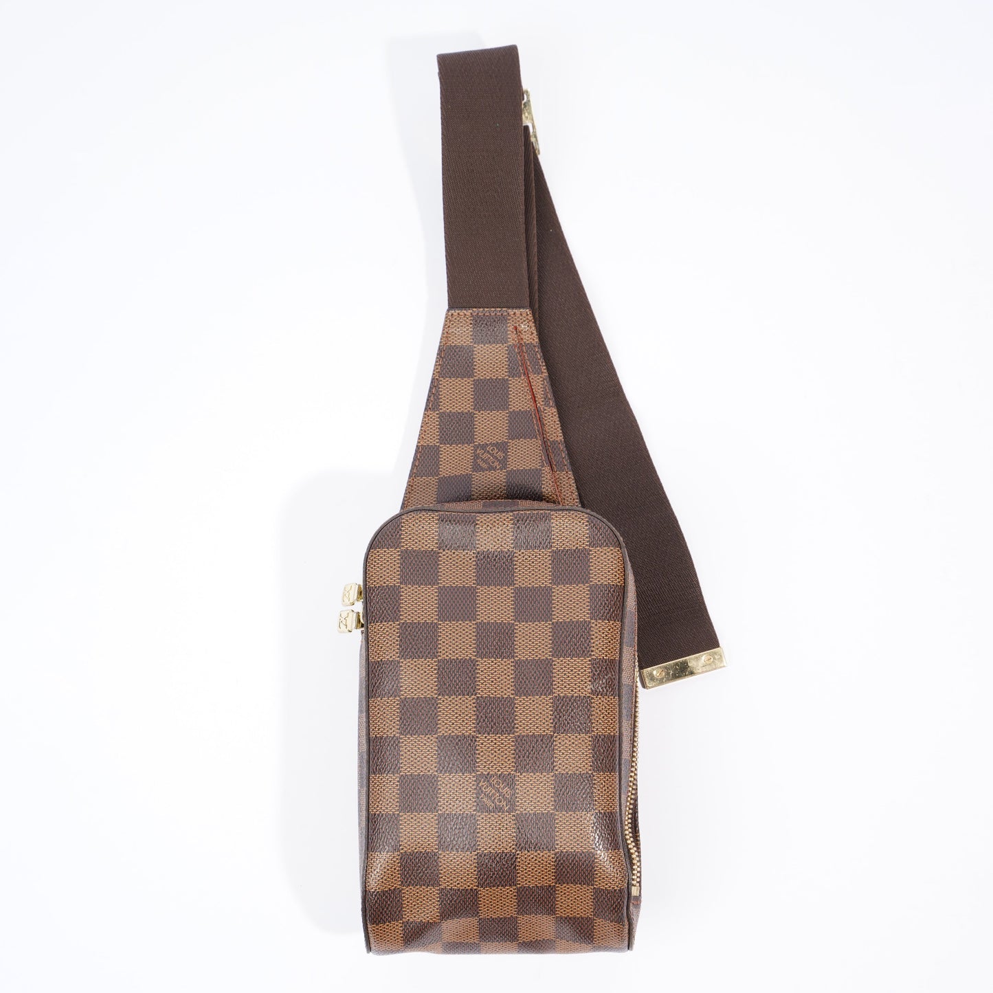 Louis Vuitton Geronimo Damier Ebene Coated Canvas
