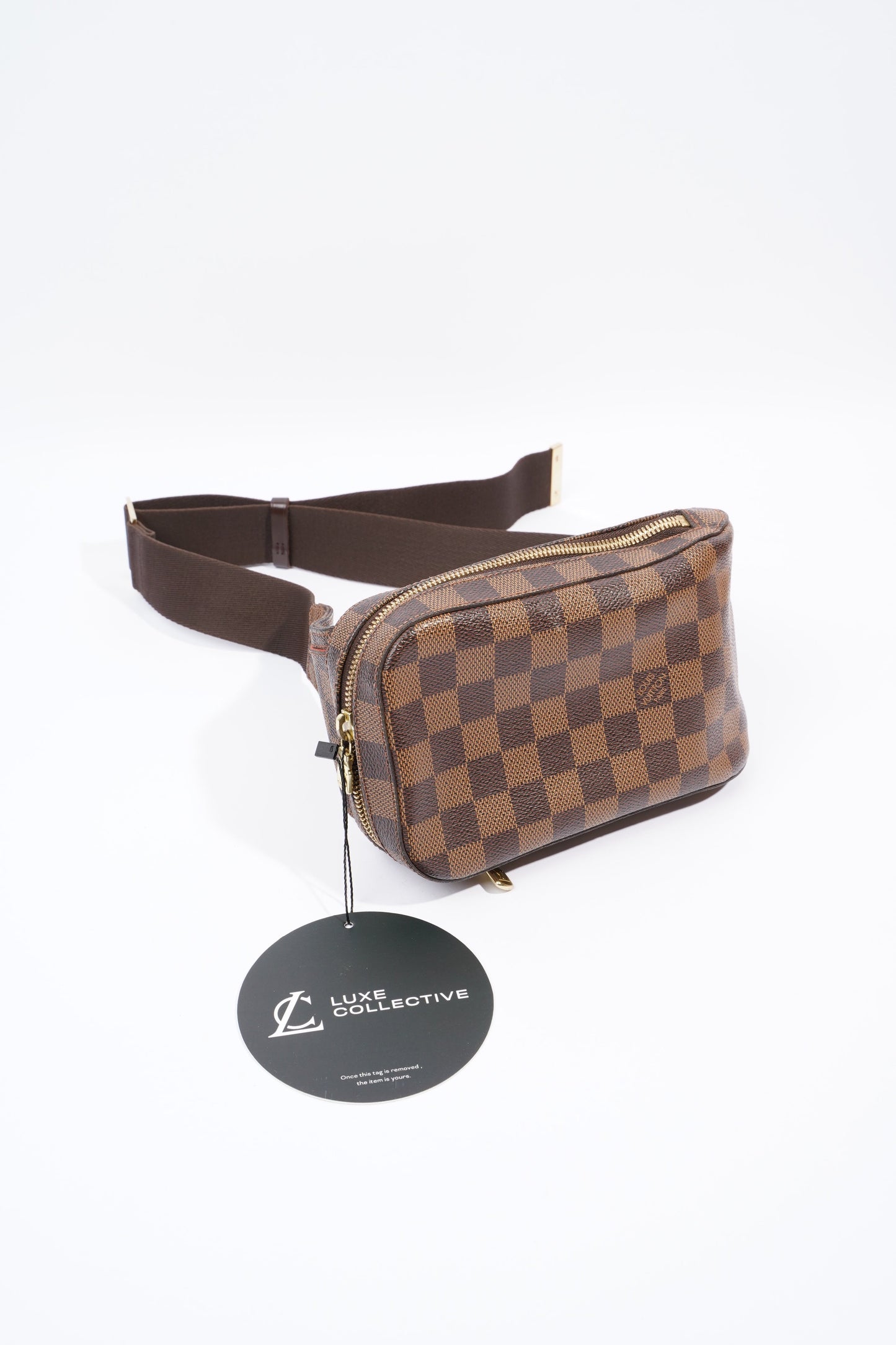 Louis Vuitton Geronimo Damier Ebene Coated Canvas