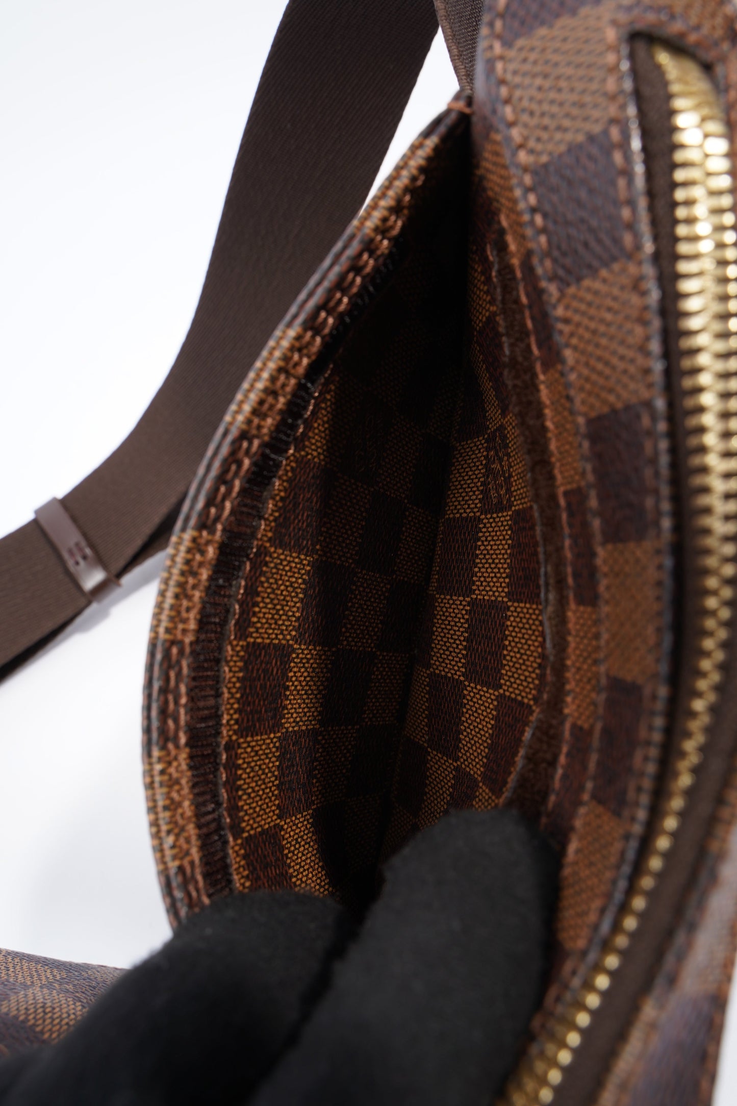 Louis Vuitton Geronimo Damier Ebene Coated Canvas