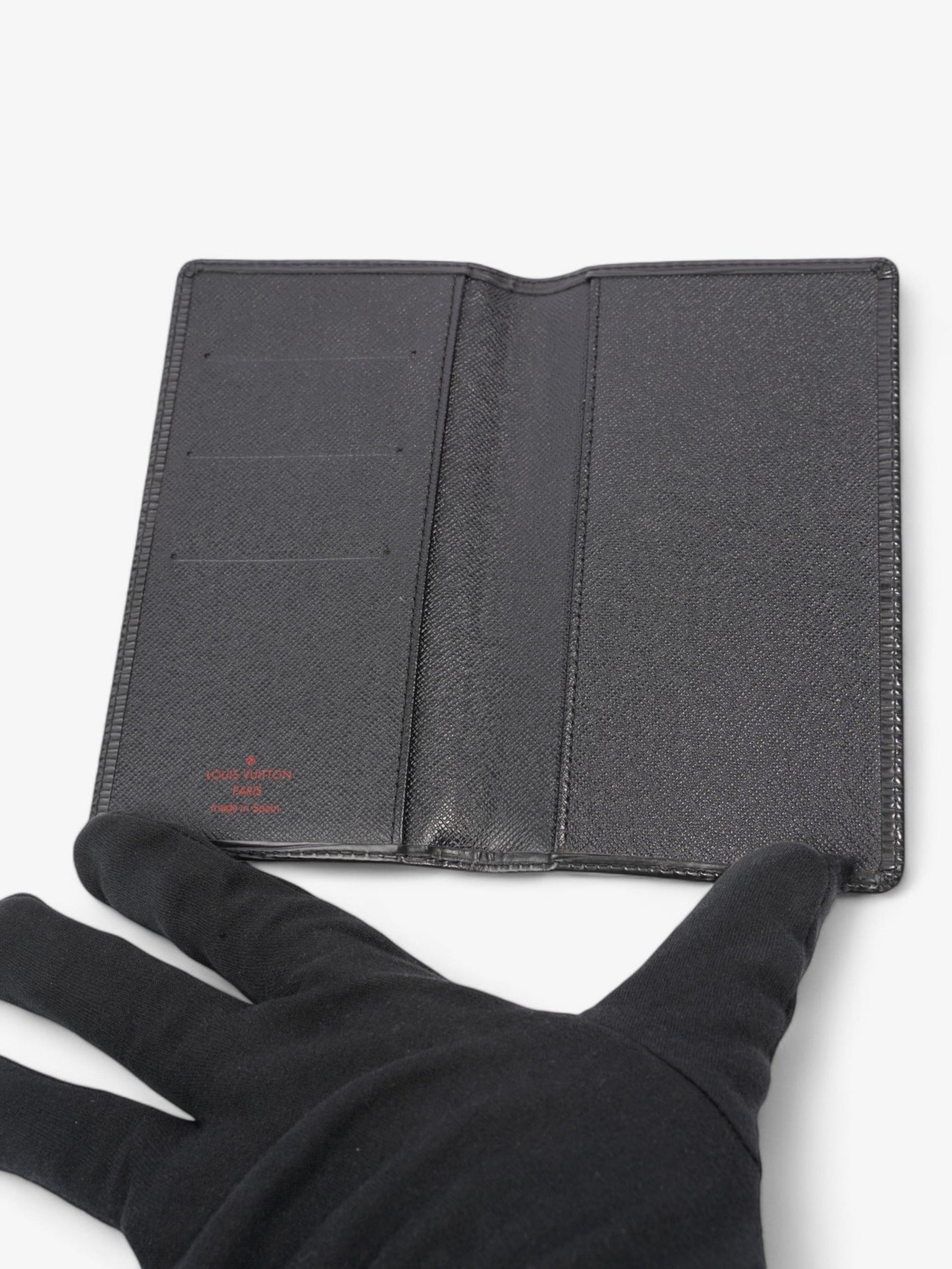 Louis Vuitton Pocket Agenda Cover Black Epi Leather