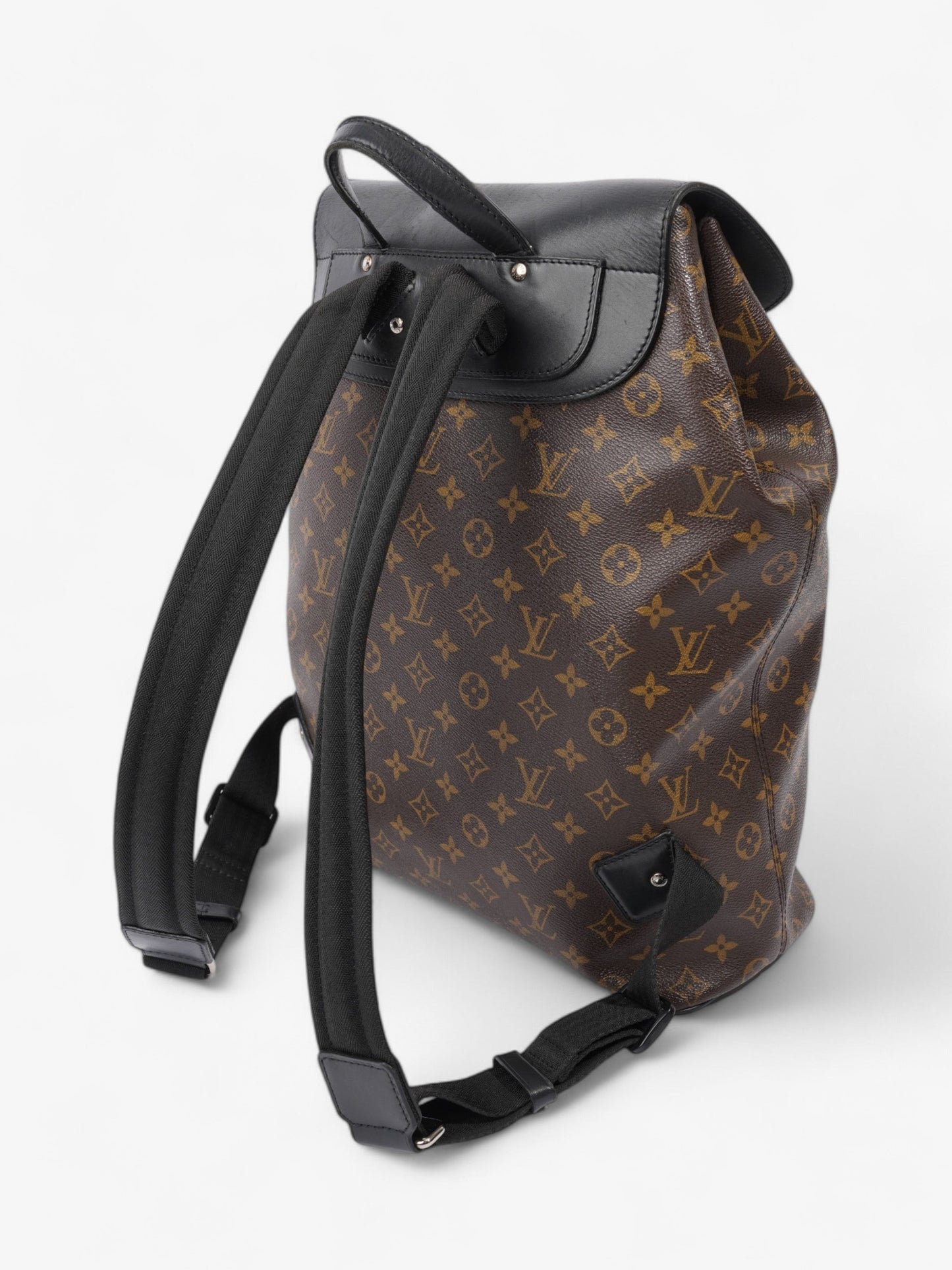 Louis Vuitton Macassar Backpack Black / Monogram Coated Canvas