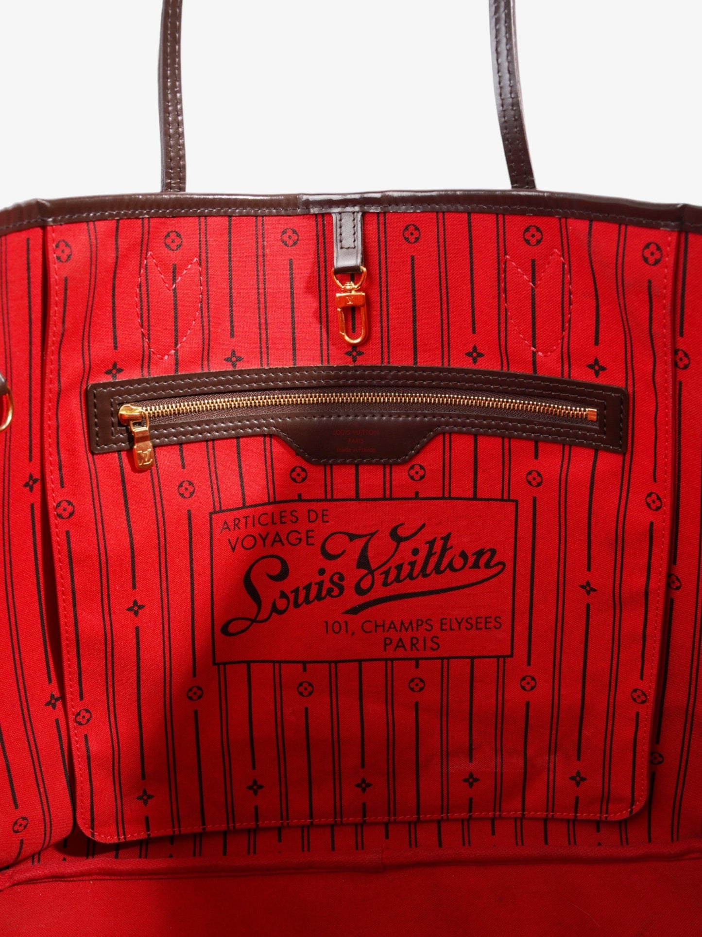 Louis Vuitton Neverfull GM Damier Ebene Coated Canvas