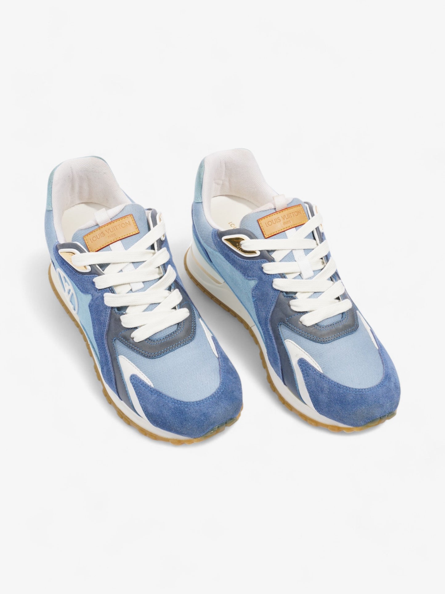 Louis Vuitton Run Away Blue / White / Navy Blue Suede EU 40 UK 6