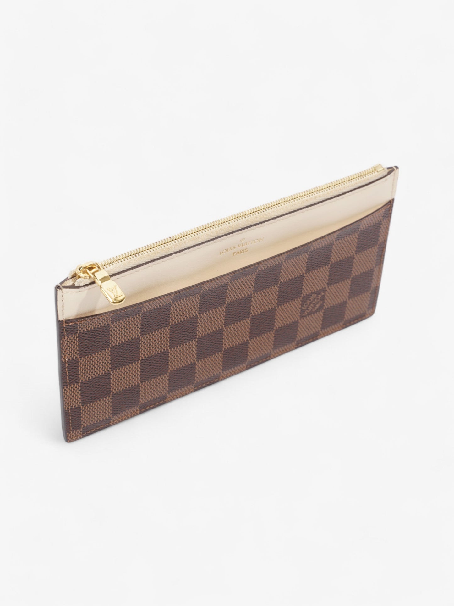 Louis Vuitton Slim Purse Damier Ebene / Cream Canvas