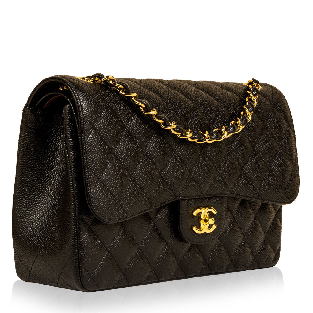 Chanel Classic Flap Bag - Jumbo - Caviar