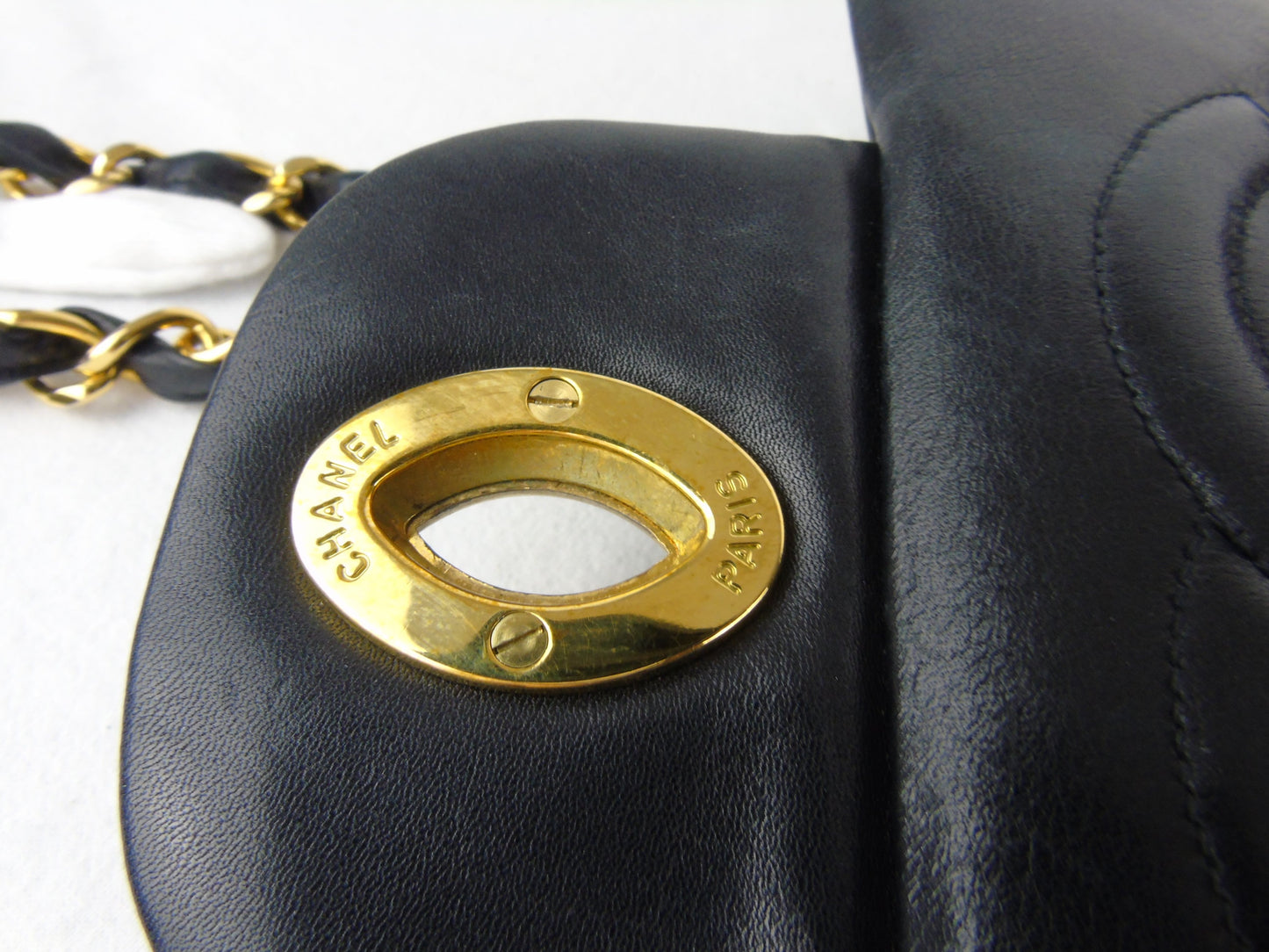 CHANEL Classic  'Jumbo XL' (Maxi) 2.55 Flap bag Black Leather - vintage