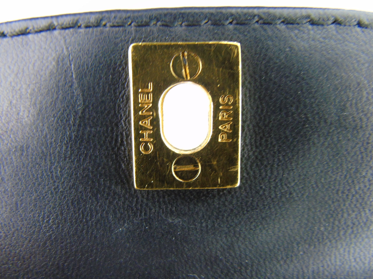 CHANEL Black lambskin flap bag vintage 1997 'Kelly'
