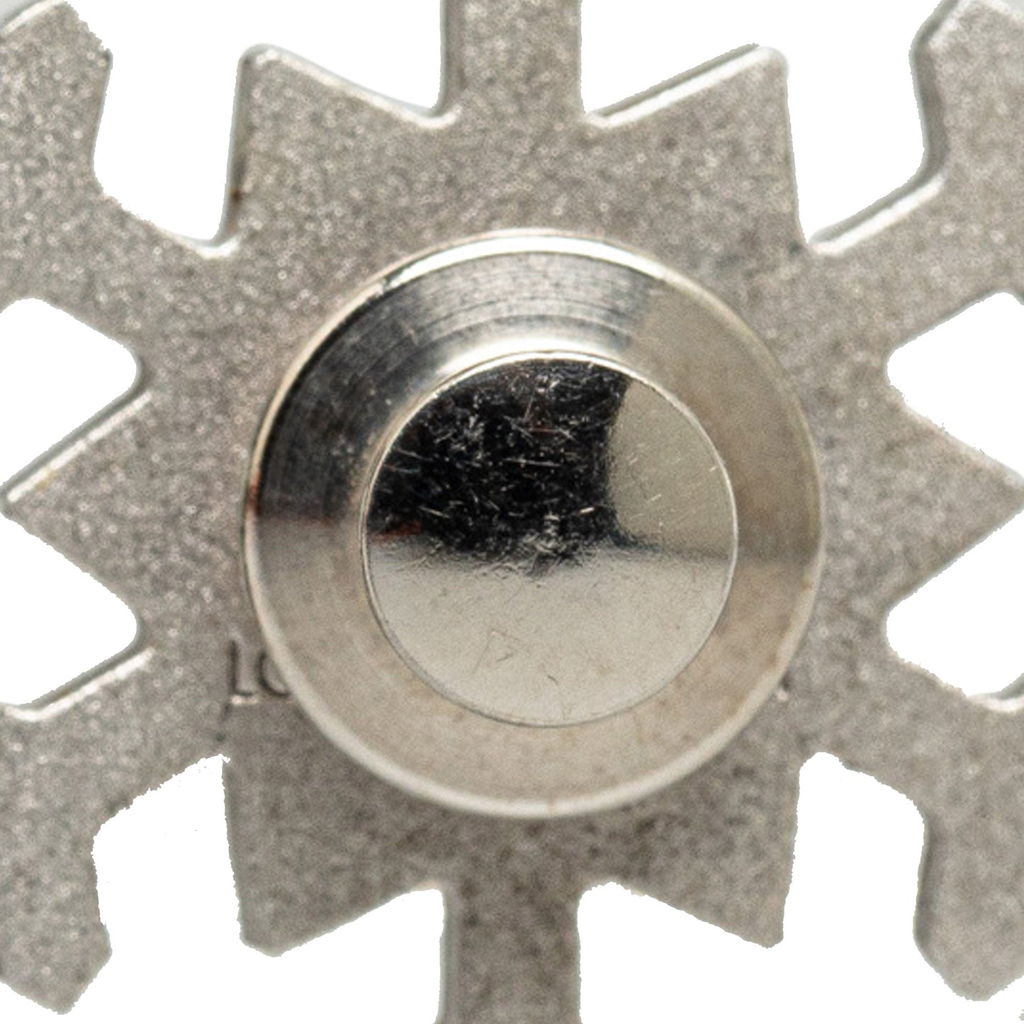 Silver Louis Vuitton Snowflake Brooch