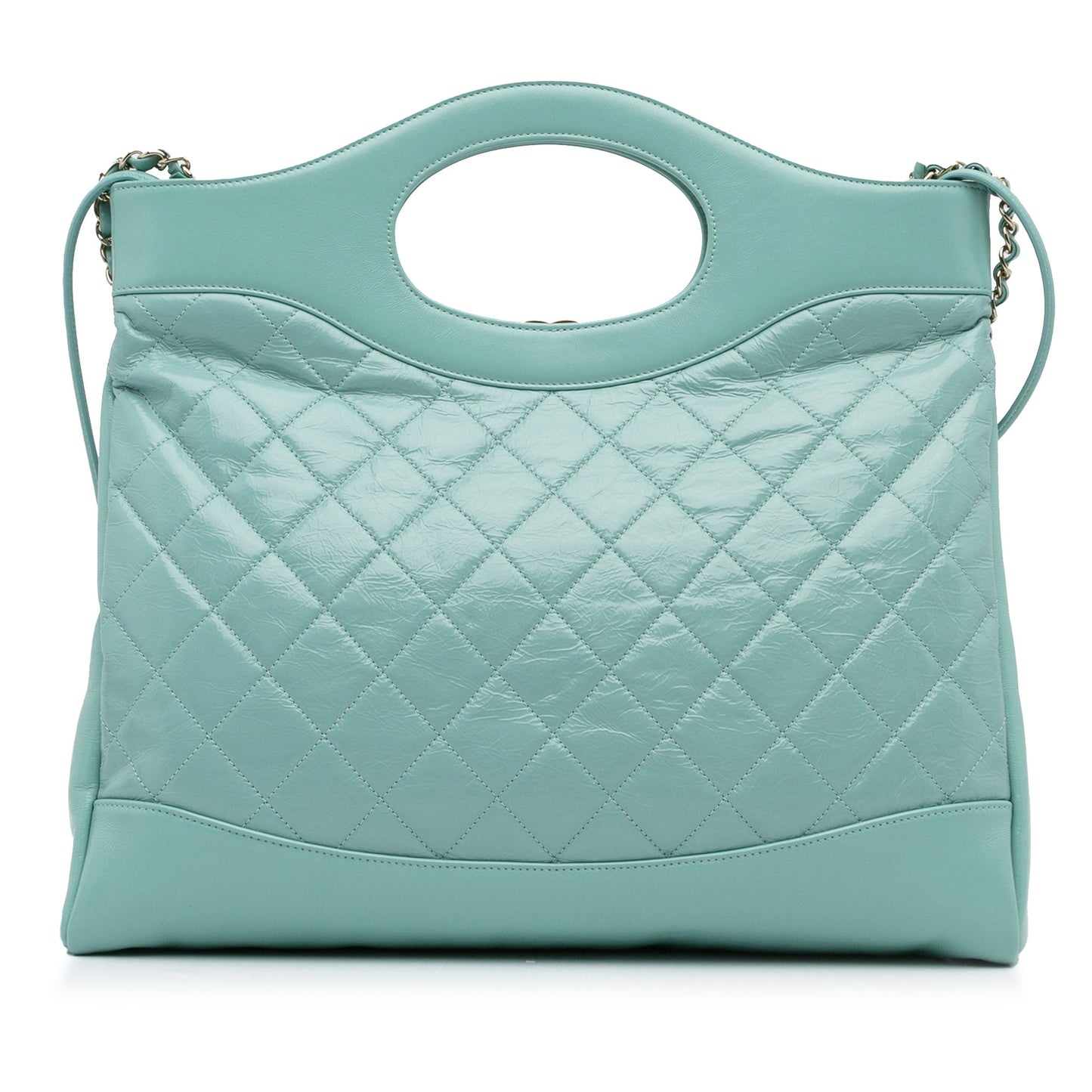 Chanel 31 Bag Large Light Blue Calfskin Silver