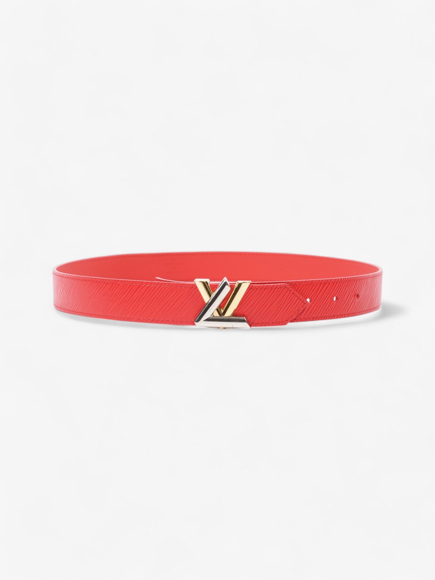 Louis Vuitton Twist Belt Red Epi Leather 80cm 32"