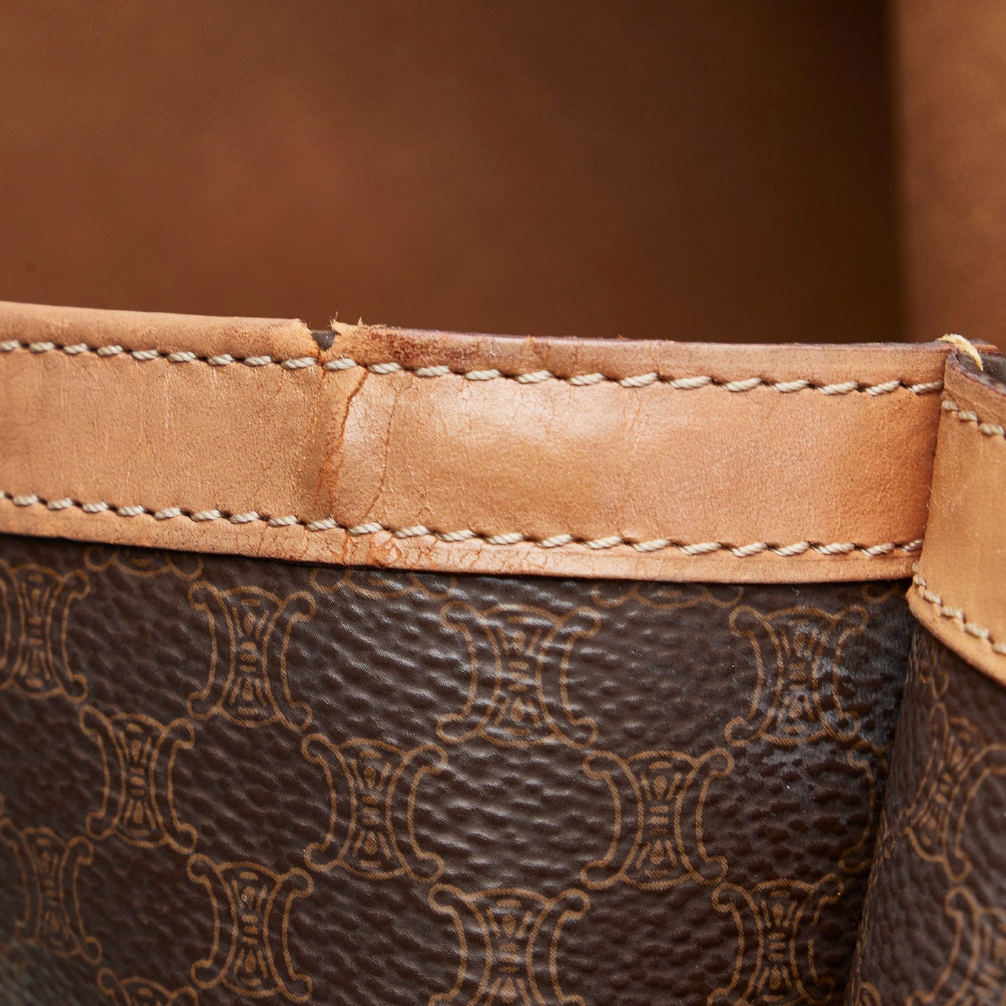 Brown Celine Macadam Tote