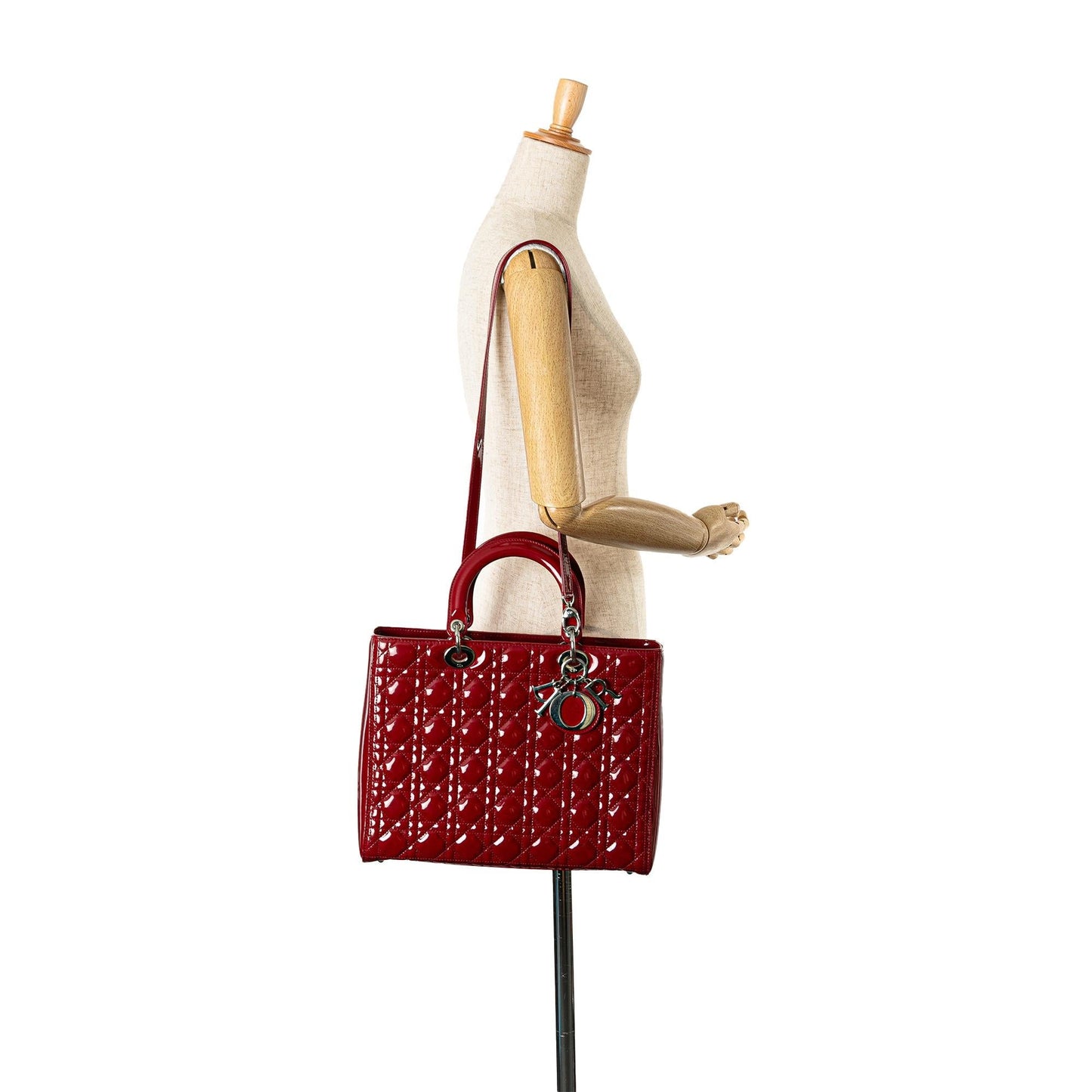 Dior Large Patent Cannage Lady Dior (SHG-CWEdfR)
