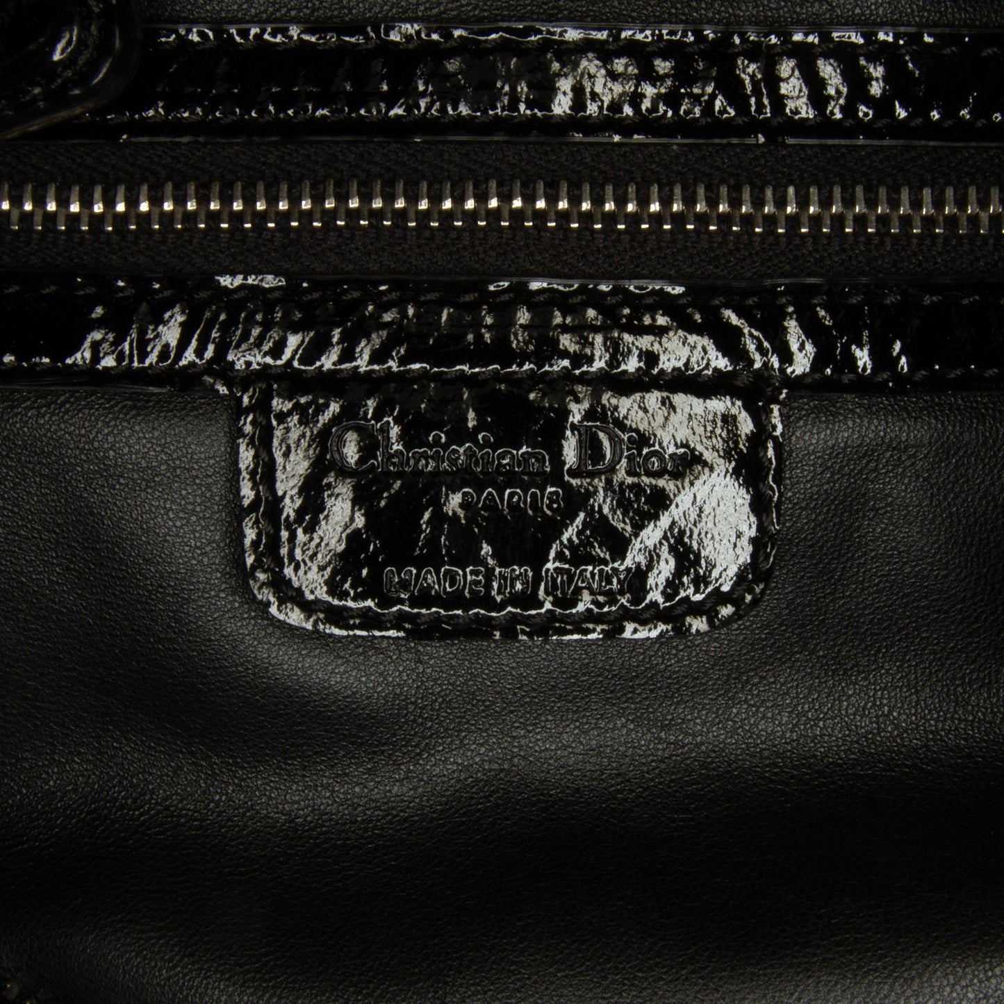 Dior Medium Patent Cannage Lady Dior Soft Shopping Tote (SHG-l67PuF)