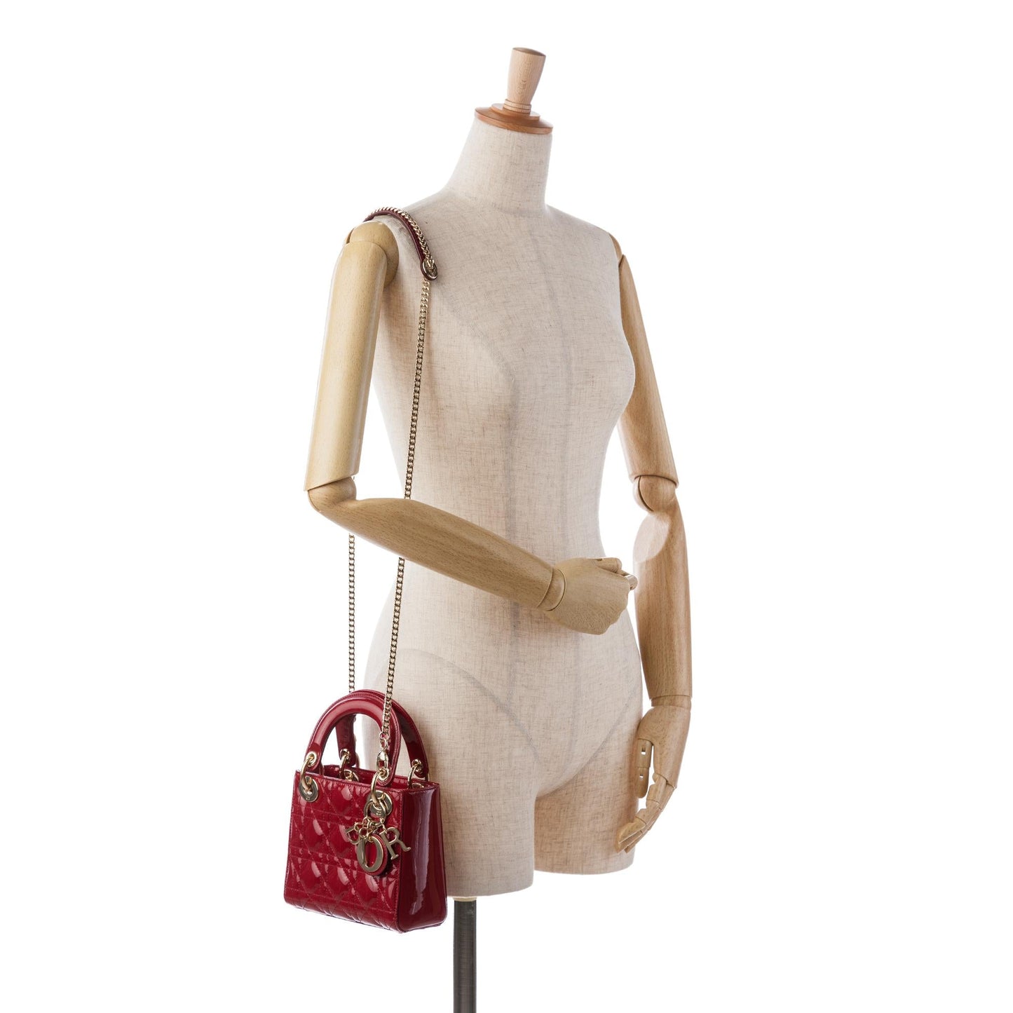 Dior Mini Patent Cannage Lady Dior (SHG-YtU7jk)