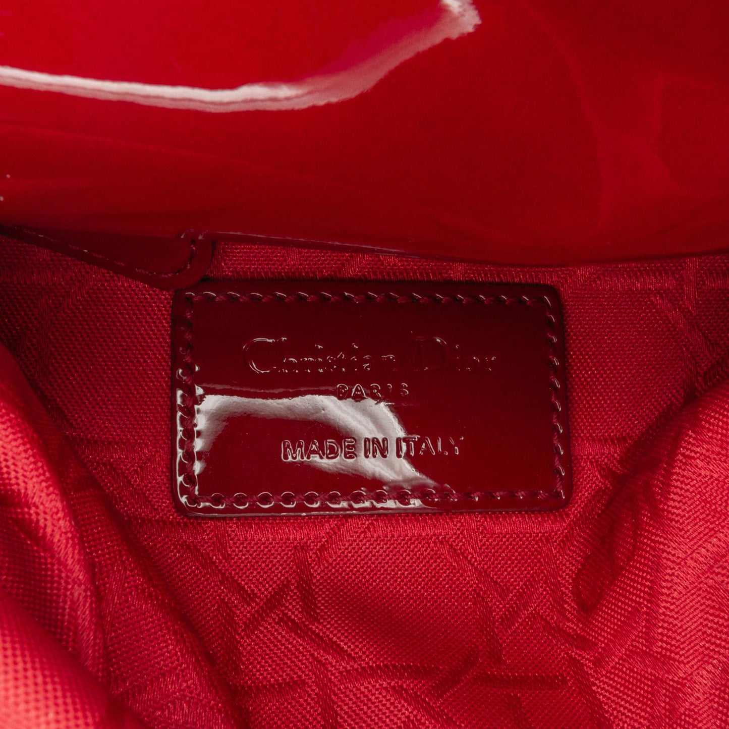 Dior Mini Patent Cannage Lady Dior (SHG-a45nYI)