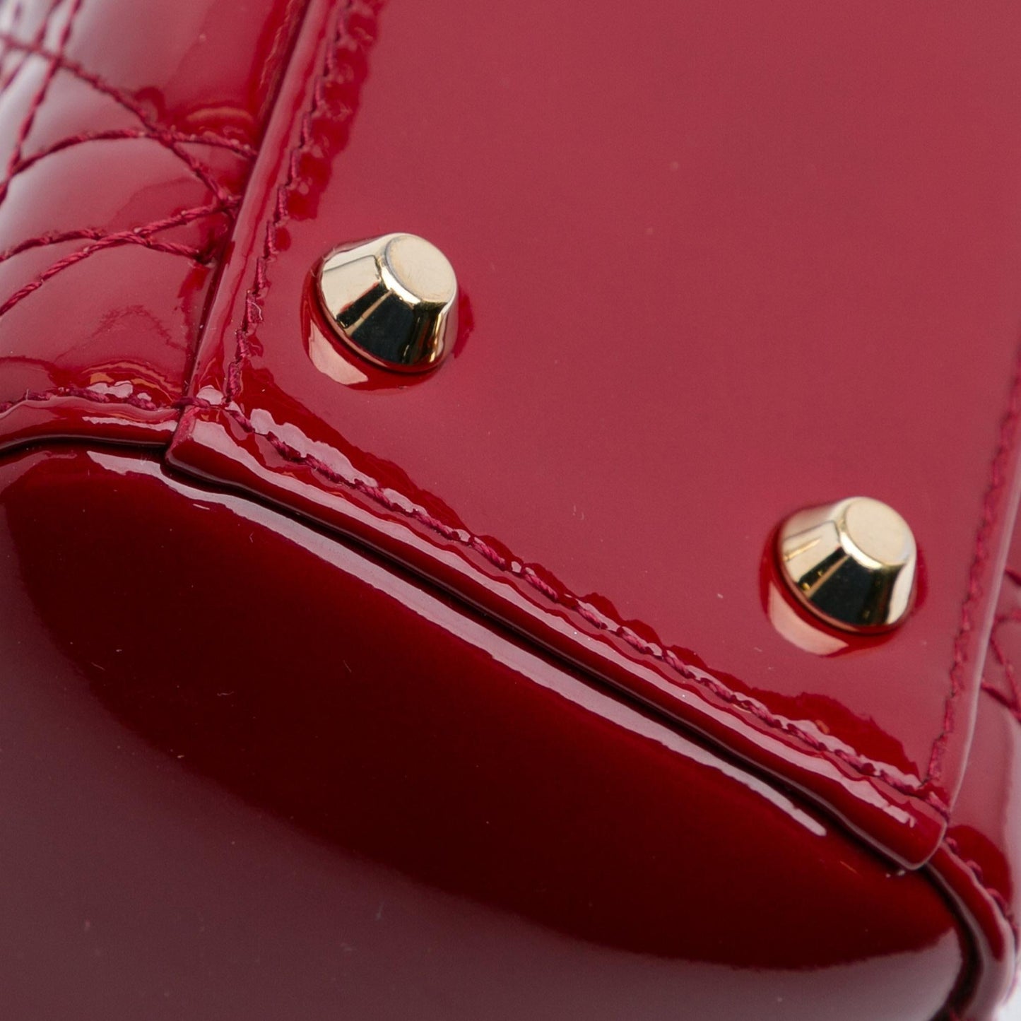 Dior Mini Patent Cannage Lady Dior (SHG-5cWfM7)