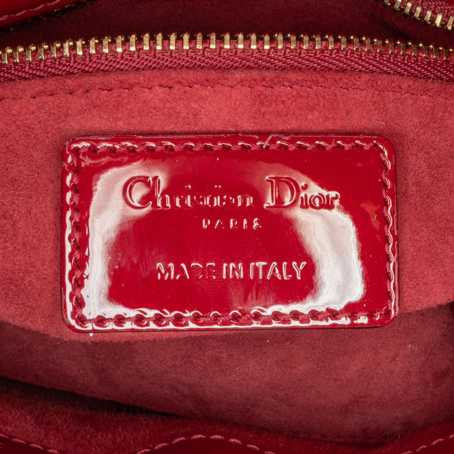 Dior Mini Patent Cannage Lady Dior (SHG-bl7bnY)