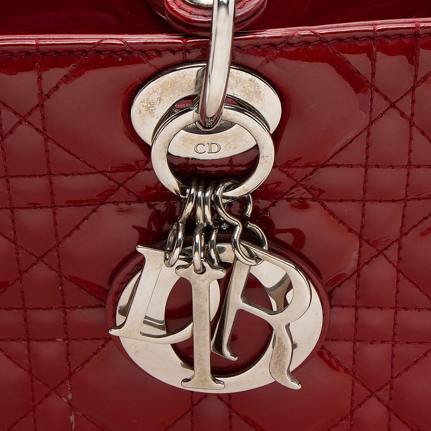 Dior Patent Leather Lady Dior Large Tote (SHF-lUu7jb)